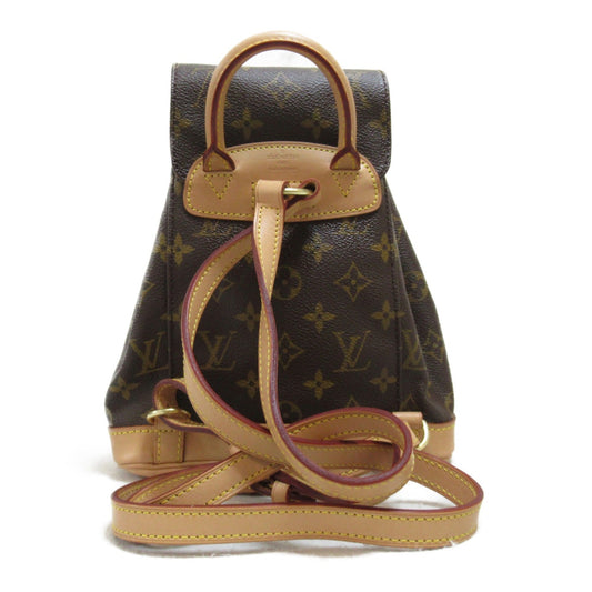LOUIS VUITTON Mini Montsouris Rucksack Brown Monogram PVC coated canvas M51137