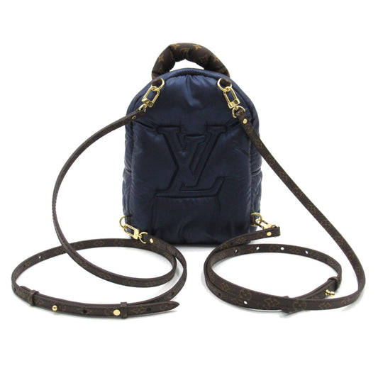 LOUIS VUITTON Palm Springs Backpack MINI Blue Nylon recycled metallic nylon M21060