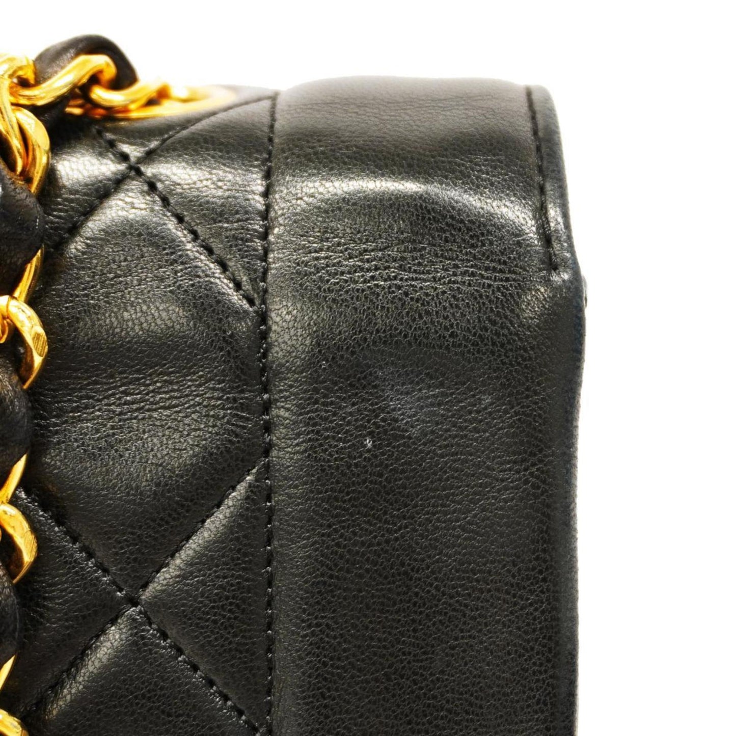 Chanel Shoulder Bag Matelasse Chain Lambskin Black Women's