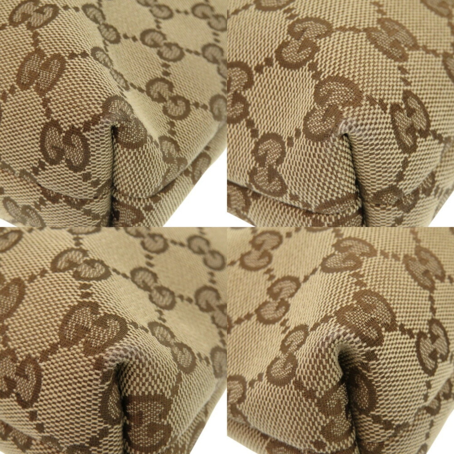 Gucci Beige Gg Canvas Shoulder Bag