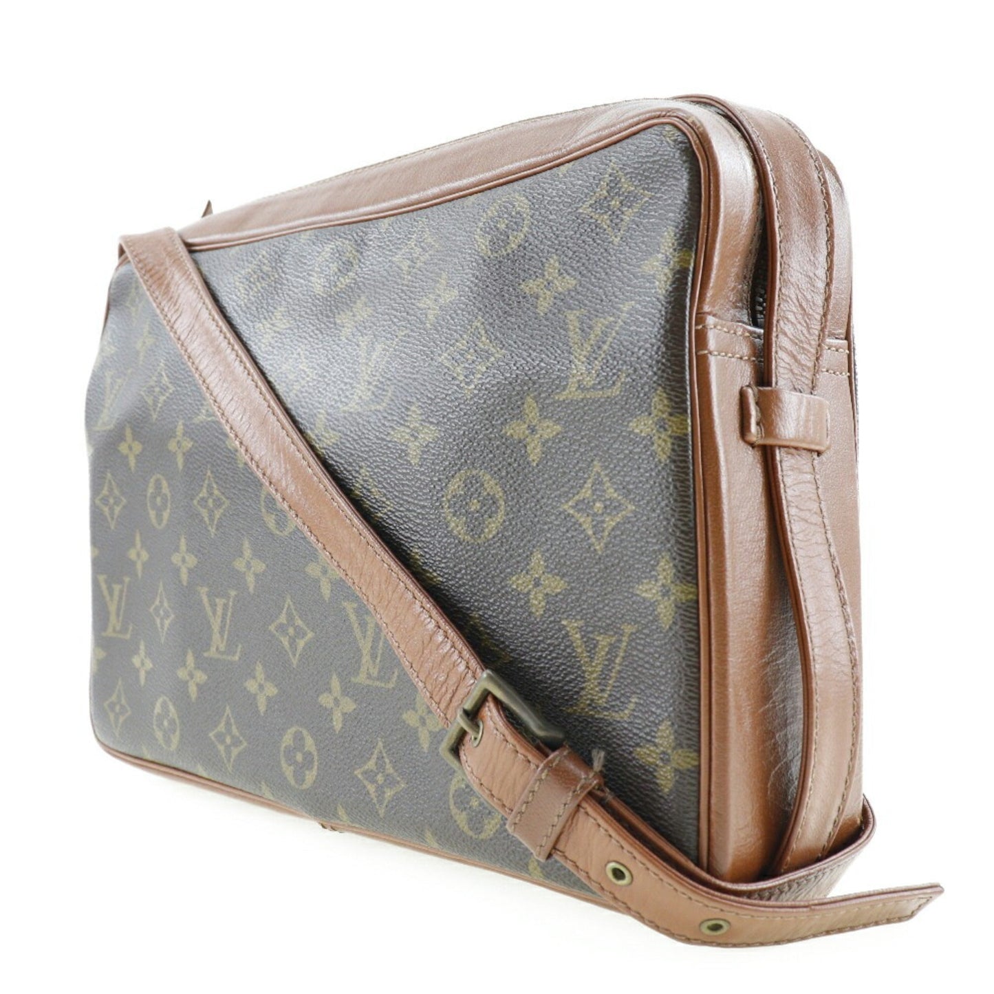 LOUIS VUITTON Sac Bandouliere 30 Shoulder Bag Vintage M51364 Monogram Canvas Made in France Brown Crossbody Zipper Unisex