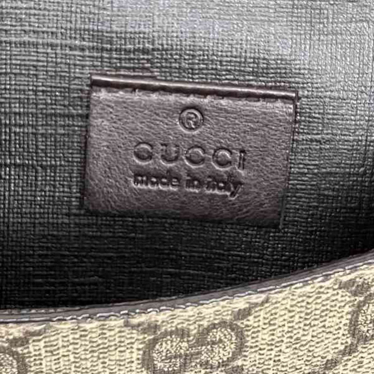 Gucci Beige Brown Pvc Leather Long Wallet (Bi-Fold)