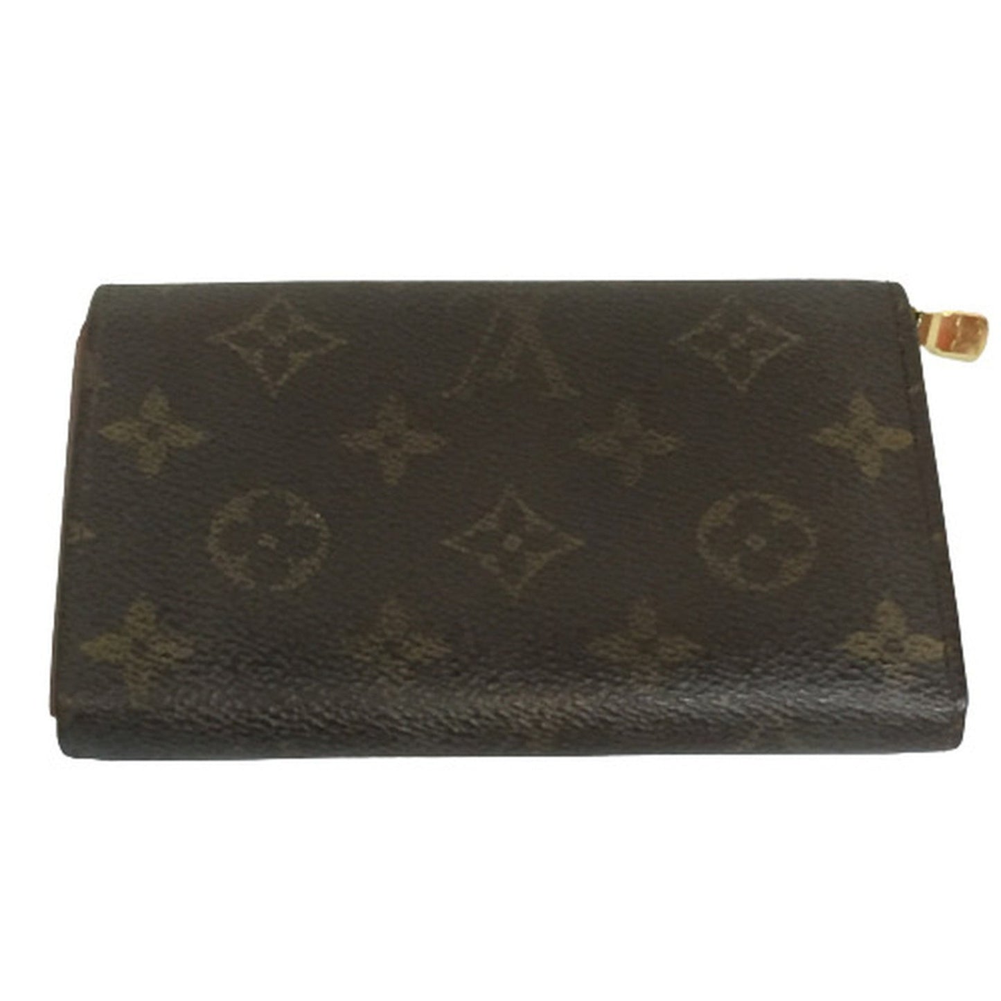 LOUIS VUITTON Portomone Vietresor Monogram M61730 LV Wallet Bifold L-shaped Zipper Women's