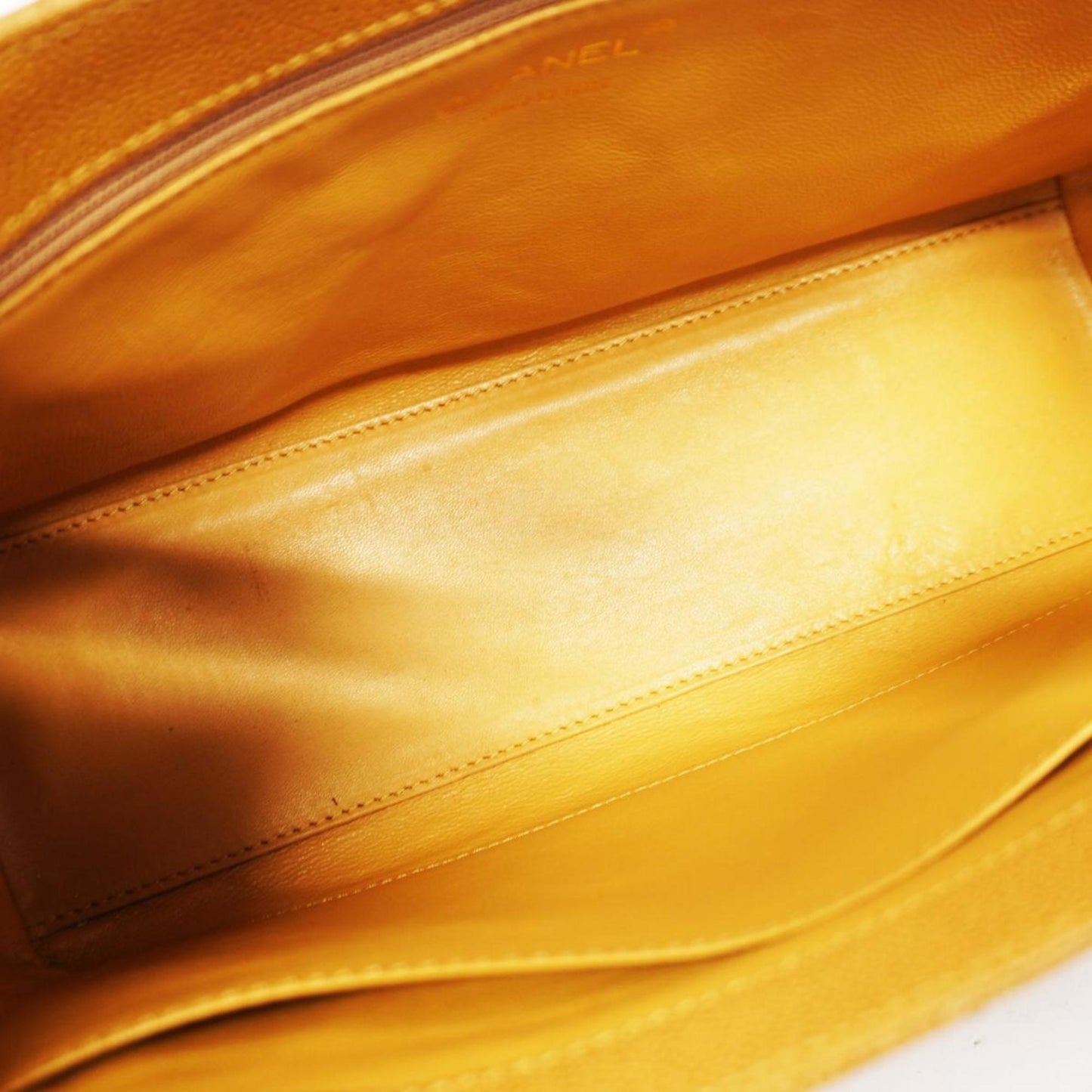 Chanel Tote Bag Matelasse Caviar Skin Beige Champagne Women's