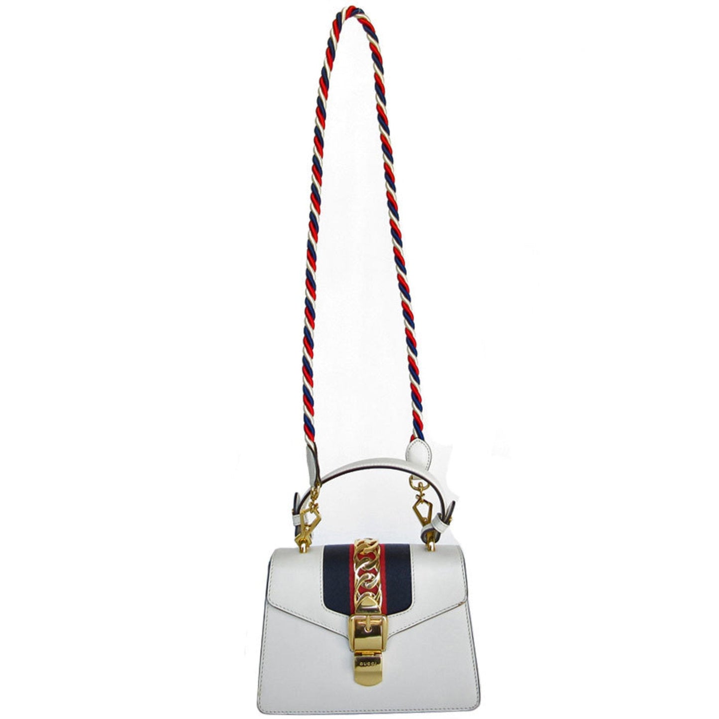 Gucci Off-White Leather Handbag Shoulder Bag