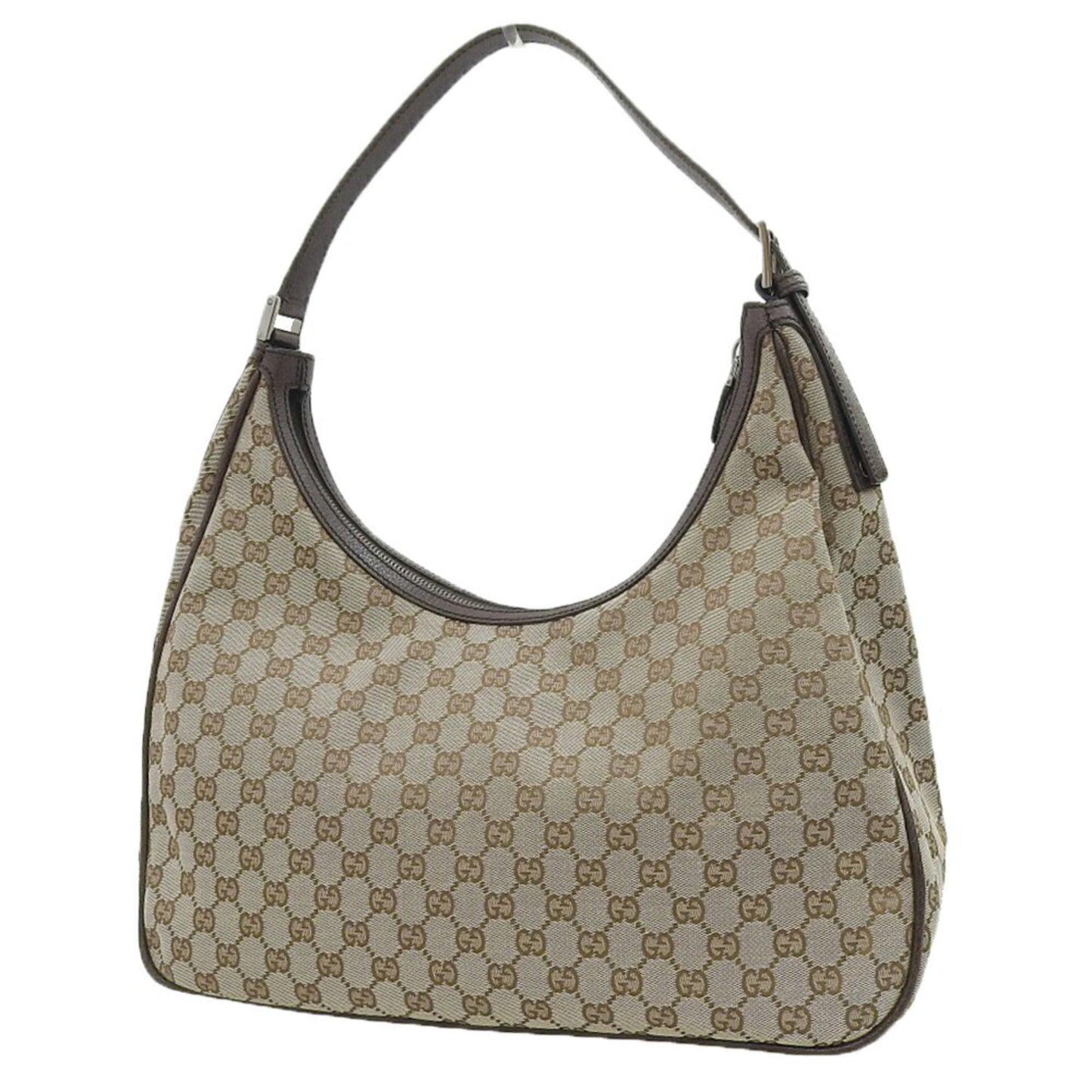 Gucci Gg Canvas Beige Brown Gg Canvas Shoulder Bag