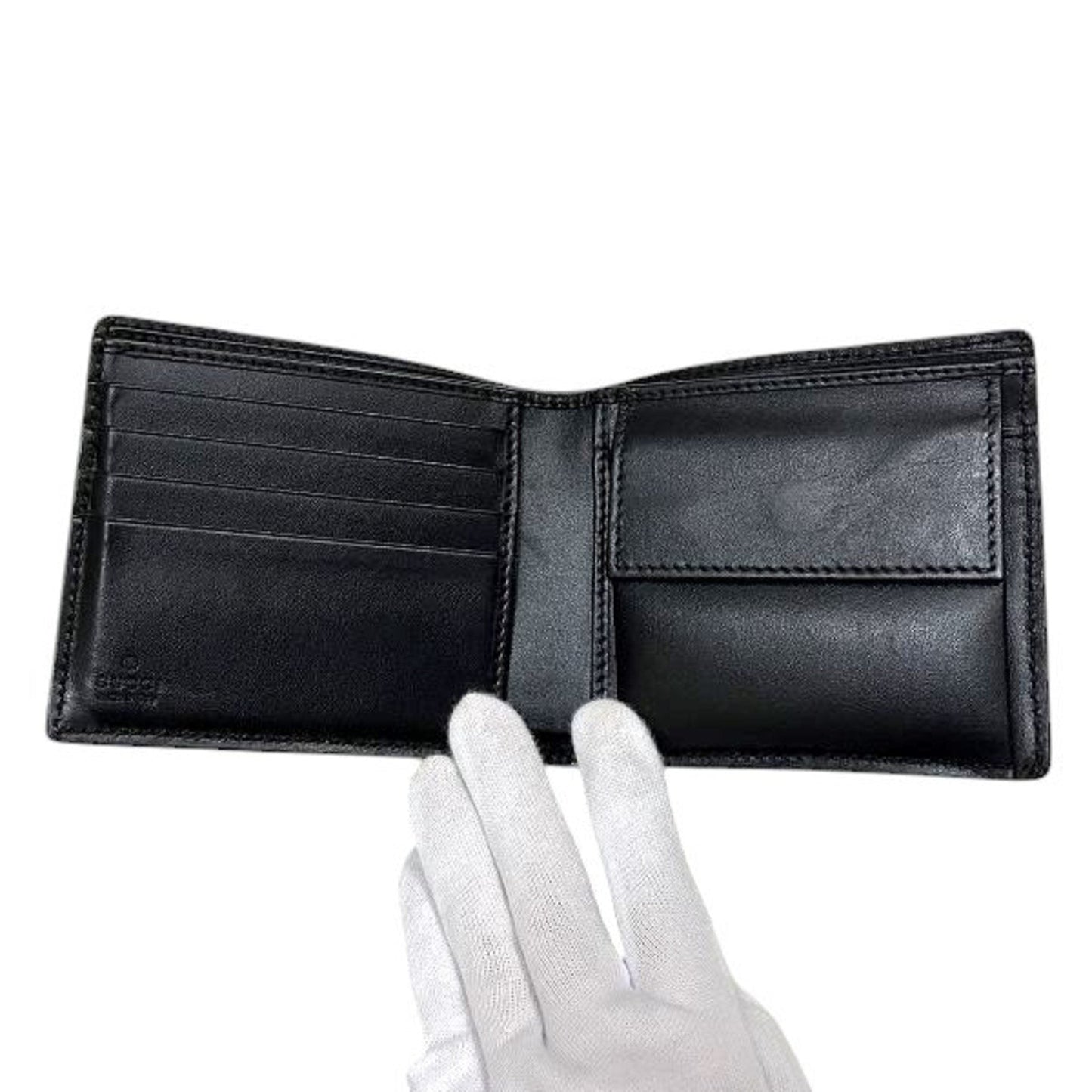 Gucci Black Leather Wallet (Bi-Fold)