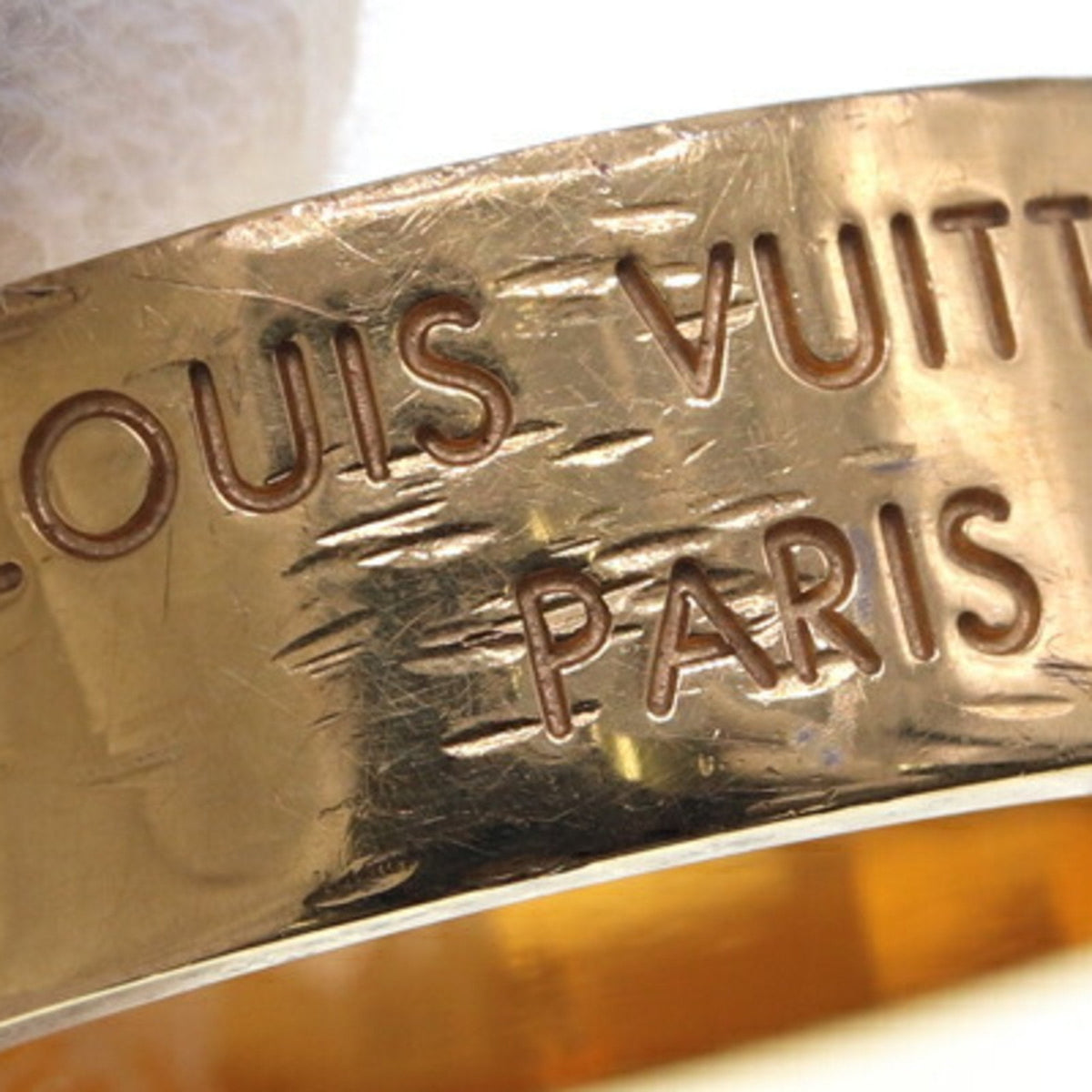 LOUIS VUITTON Ring LV Instinct M00514 Gunmetal Gold Metal Size L Men's