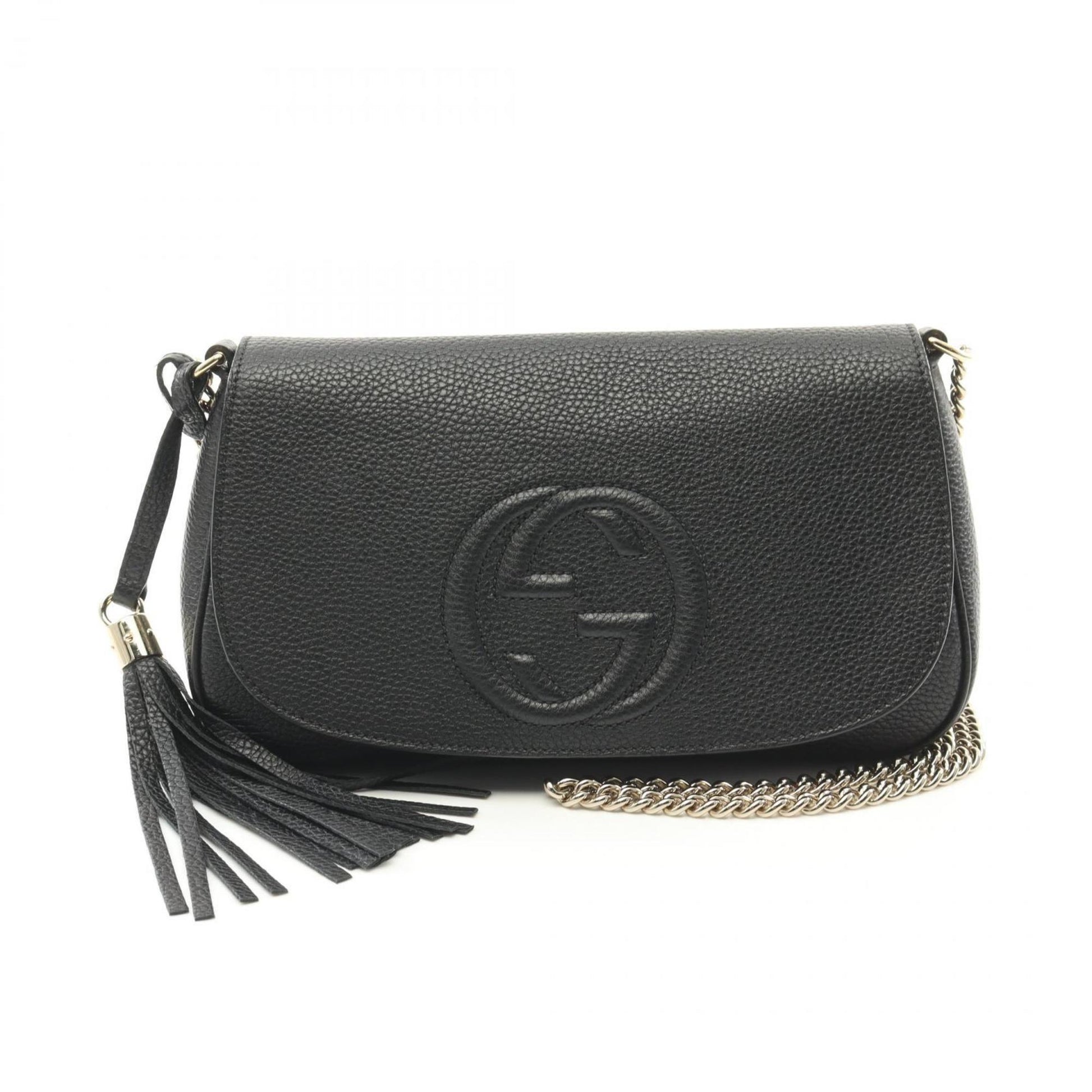 Gucci Black Leather Shoulder Bag ()