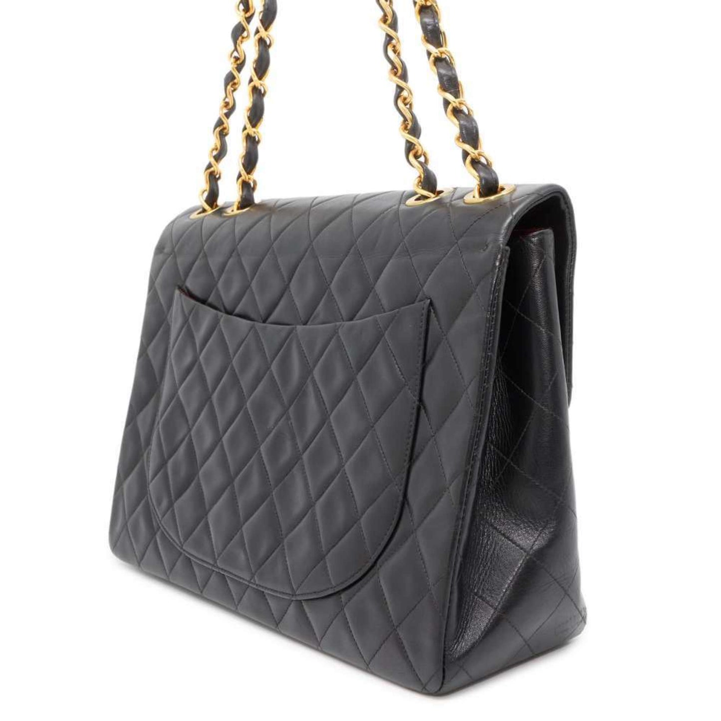 Chanel Chain Shoulder Bag Matelasse 30 Coco Mark Lambskin Double A04412 CHANEL Dekamato Black