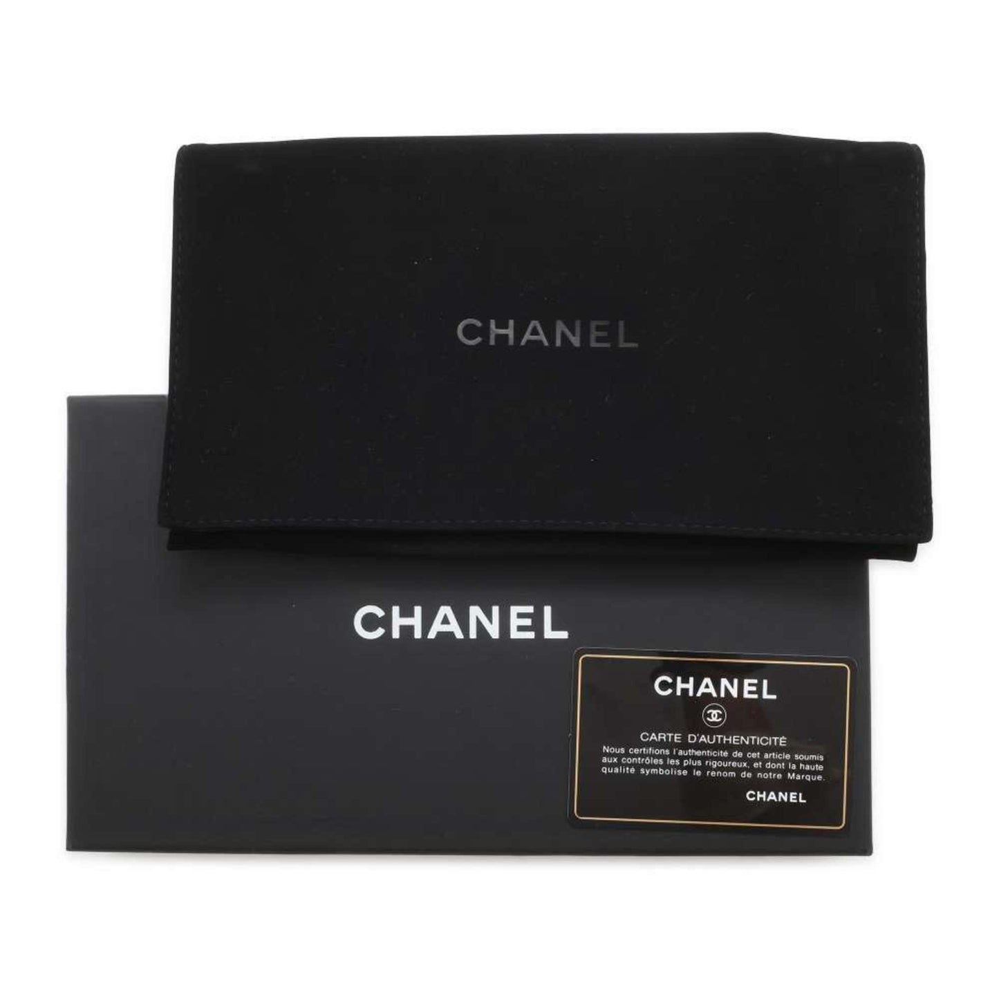 Chanel Chain Wallet Matelasse Coco Mark Caviar Skin A33814 CHANEL