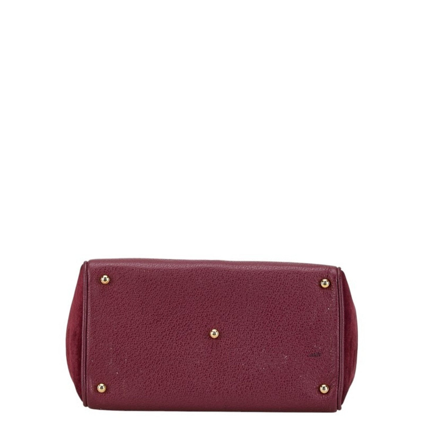 Gucci Brown Purple Suede Handbag