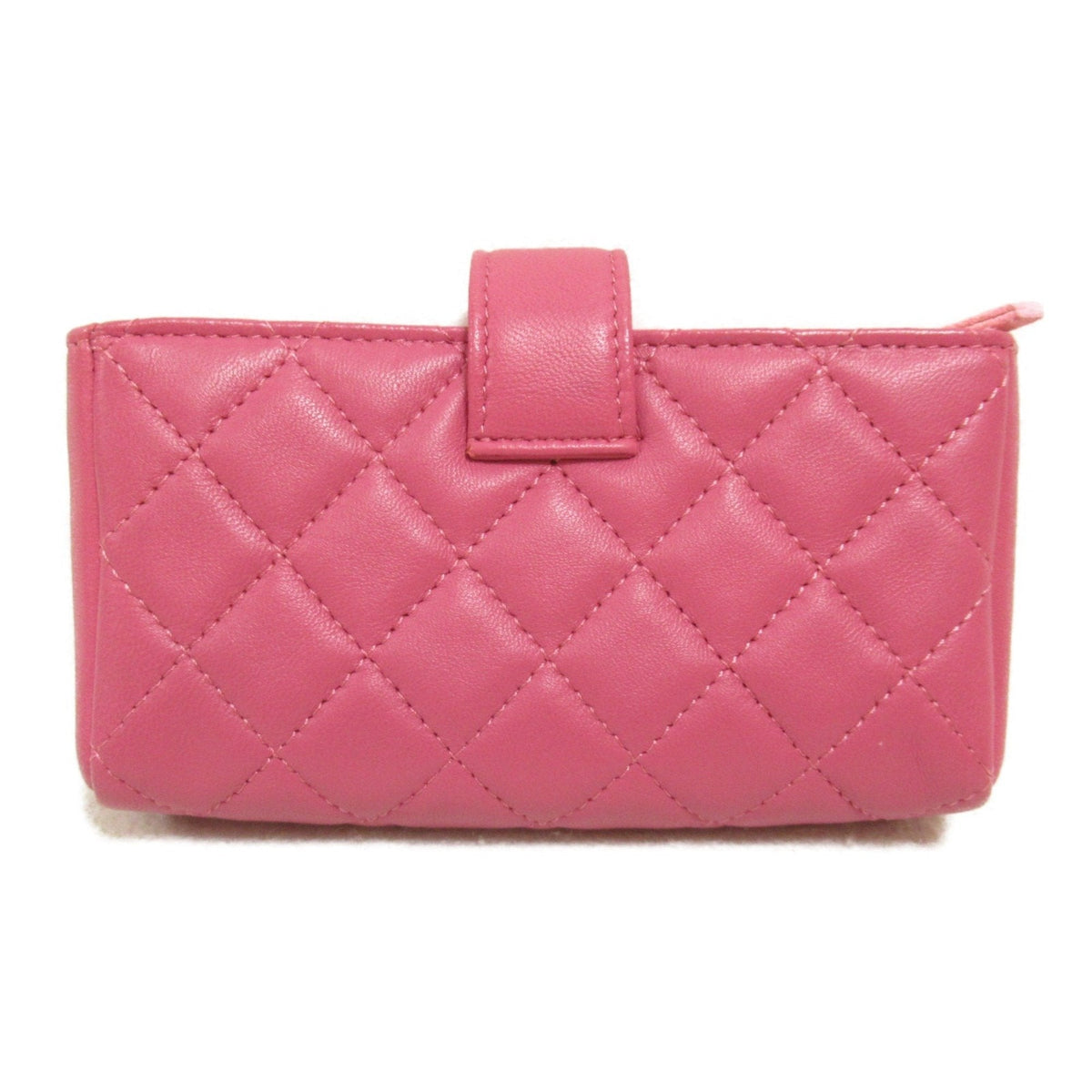 CHANEL Matelasse pouch Pink Lambskin (sheep leather)