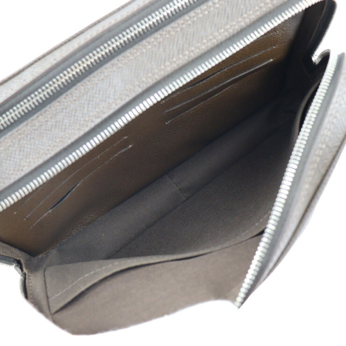 LOUIS VUITTON Pavel Second Bag M31148 Taiga Grizzly Silver Hardware Wristlet Clutch Pouch