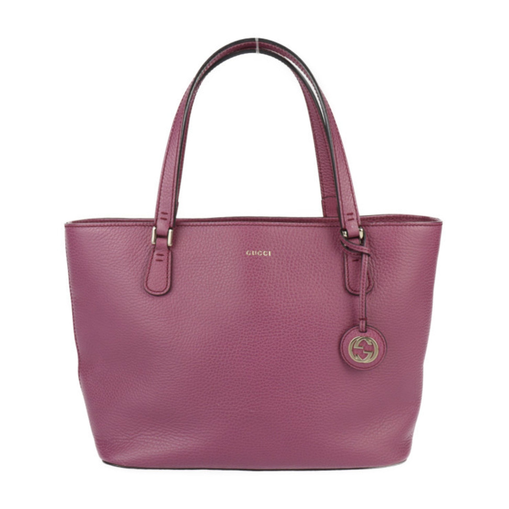 Gucci Purple Leather Handbag Shoulder Bag Tote Bag ()