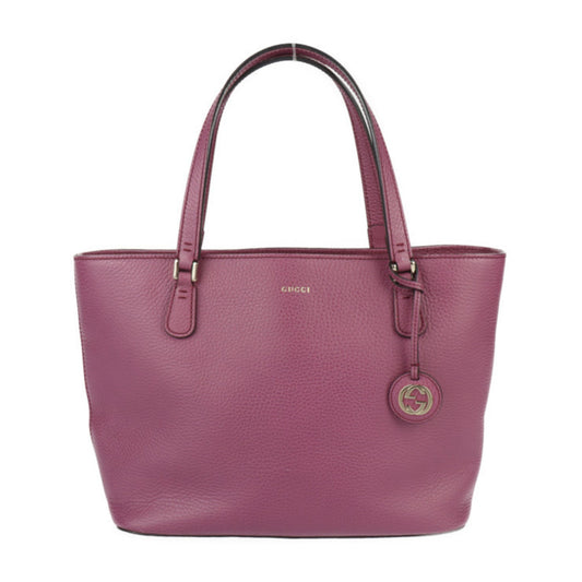 Gucci Purple Leather Handbag Shoulder Bag Tote Bag ()