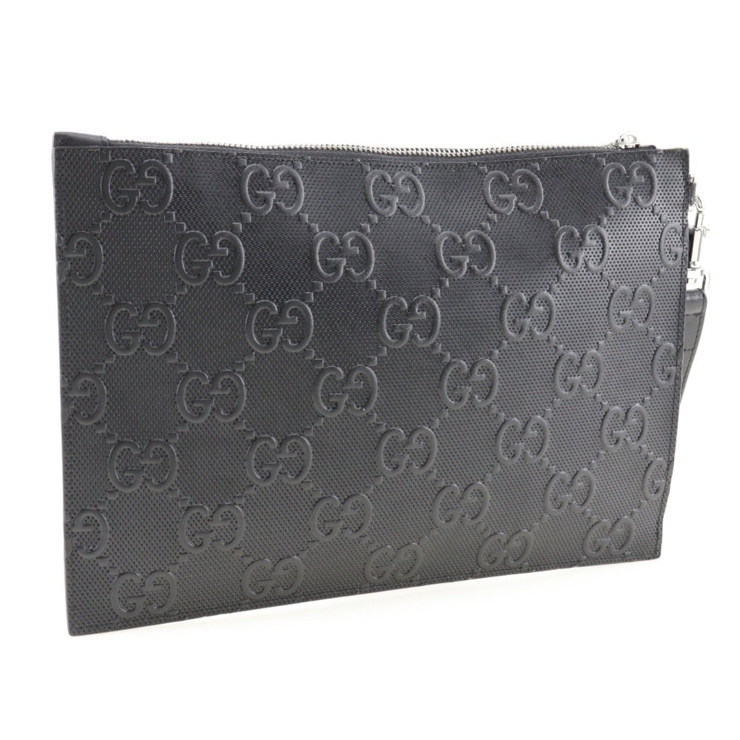 Gucci Black Leather Clutch Bag