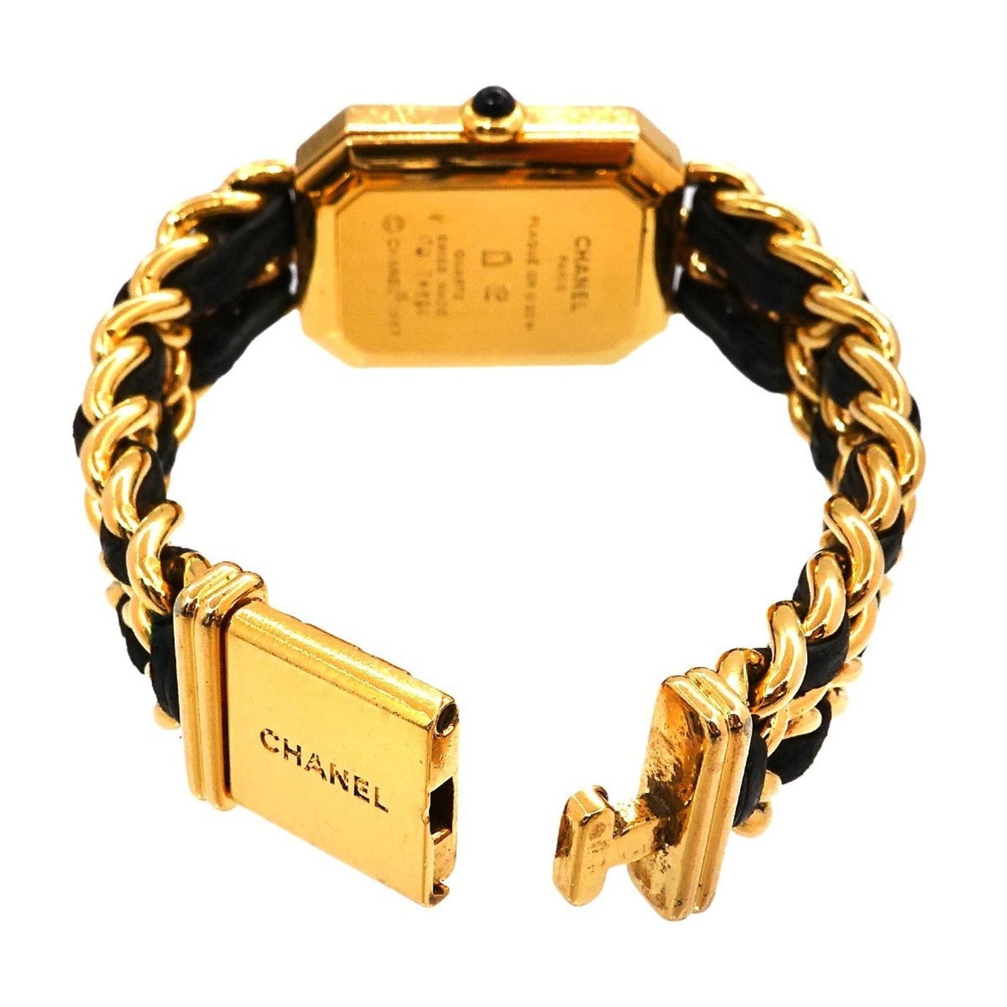 CHANEL Premiere S size H0001 Ladies watch Black Gold Quartz