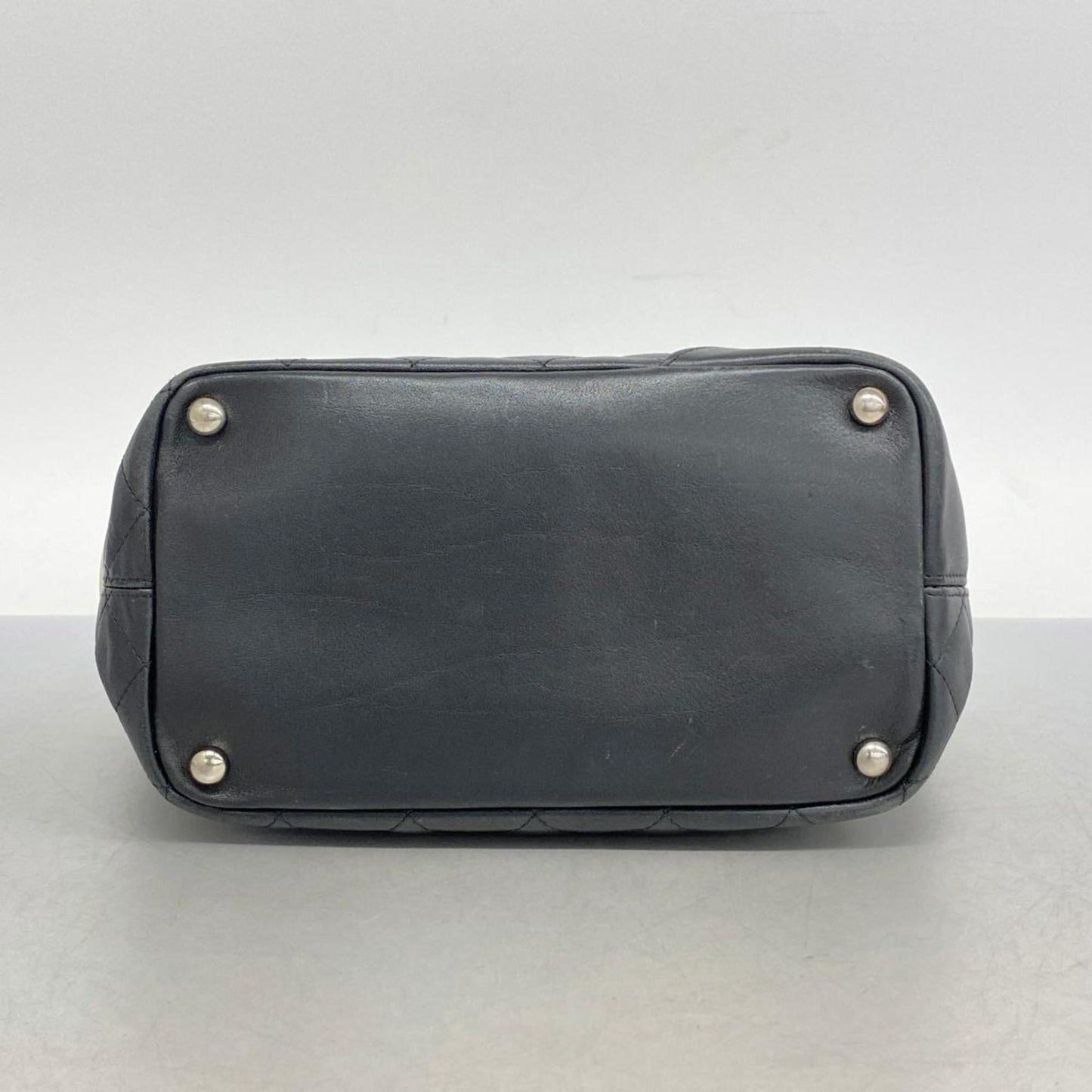 Chanel Tote Bag Cambon Lambskin Black Women's