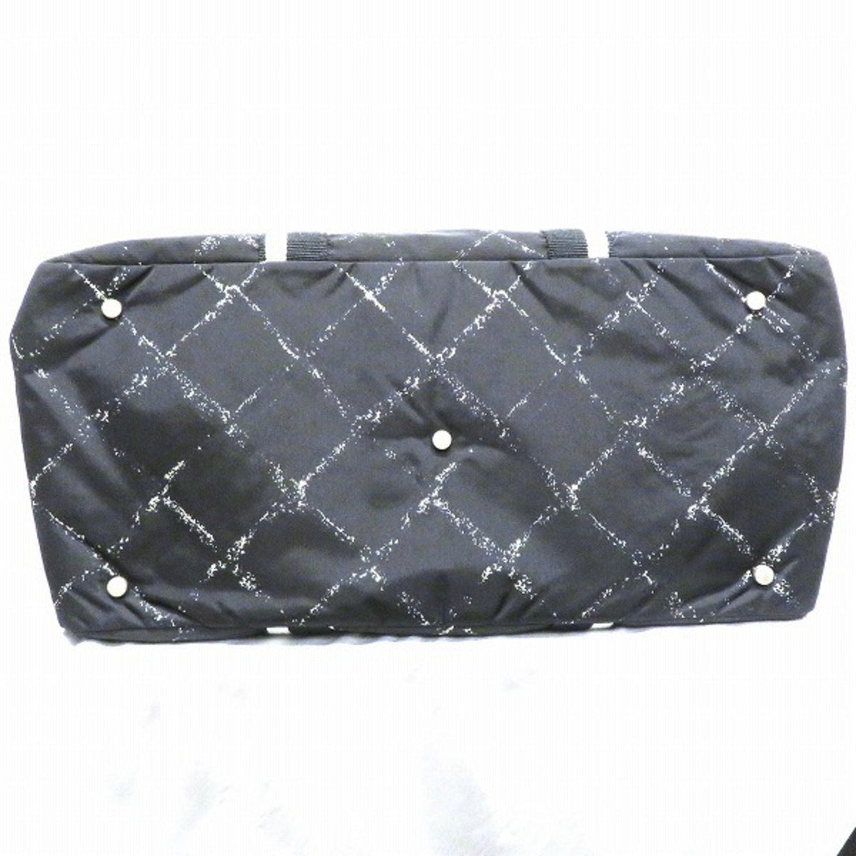CHANEL old travel line nylon bag Boston