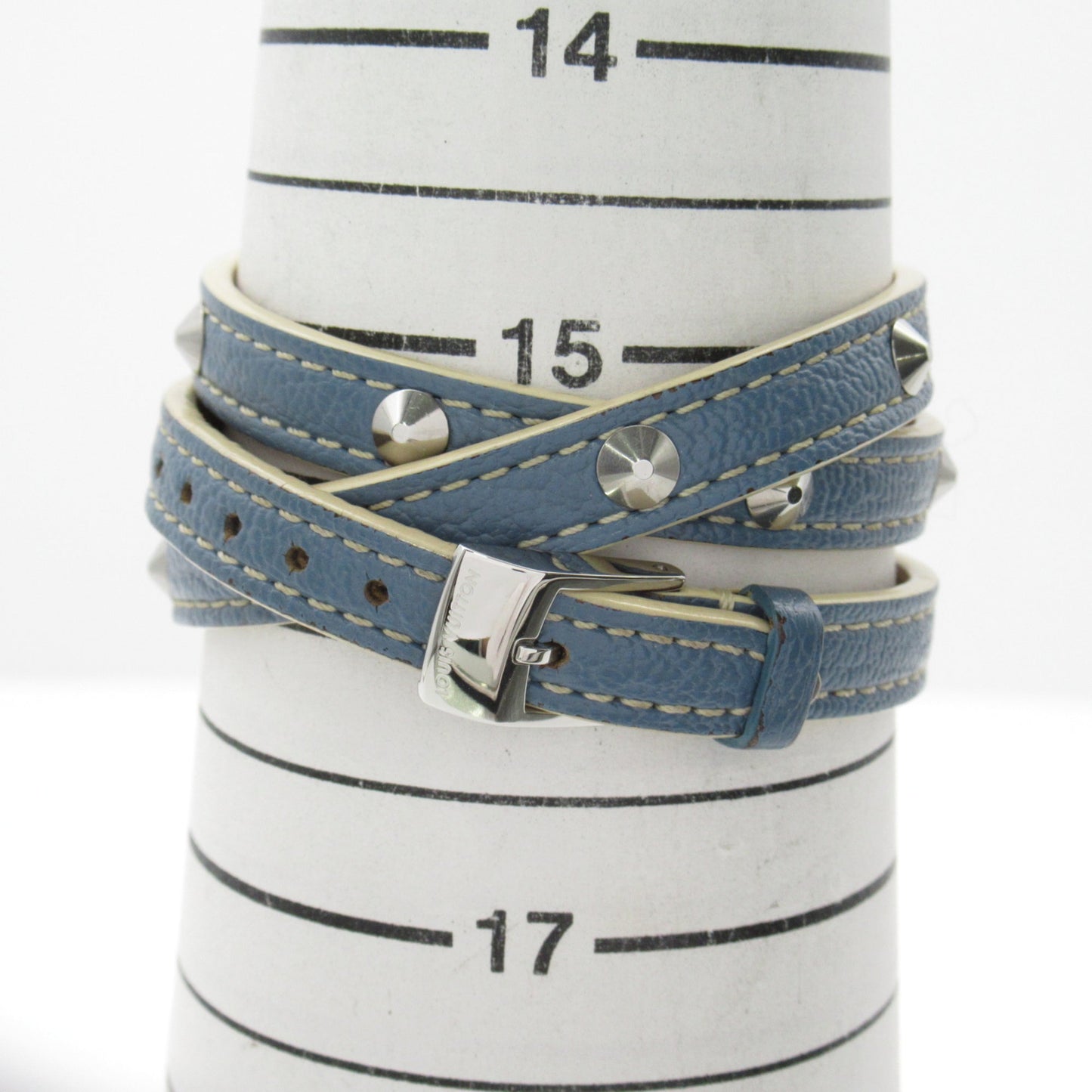 LOUIS VUITTON Tambour Wrist Watch Watch Wrist Watch Q121C Quartz White White shell Stainless Steel Leather belt Q121C