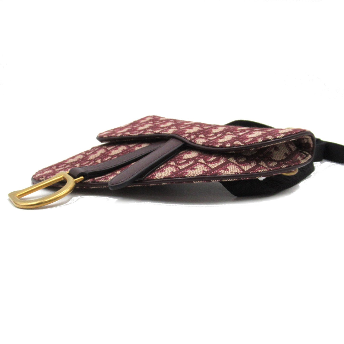 Dior Mini saddle bag Bordeaux system canvas