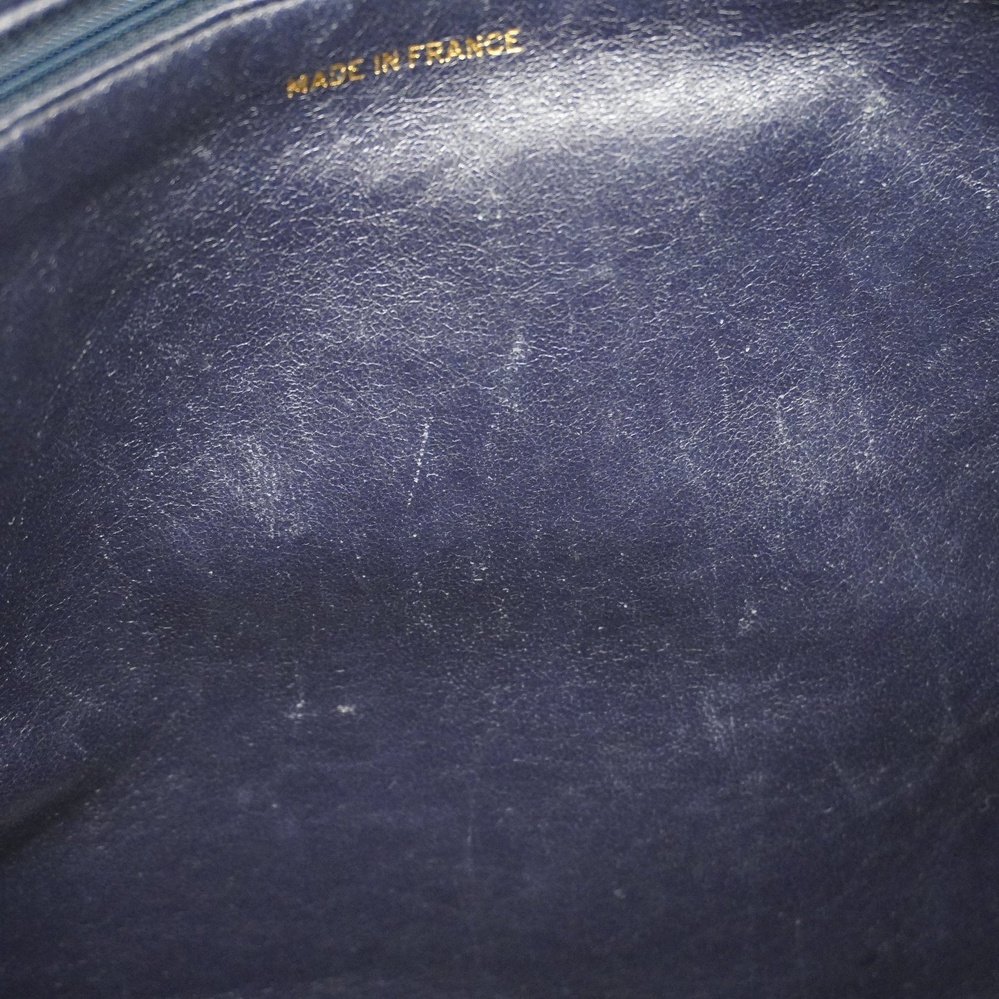 ChanelAuth  Tote Bag Cambon Line Women's Leather Tote Bag Navy