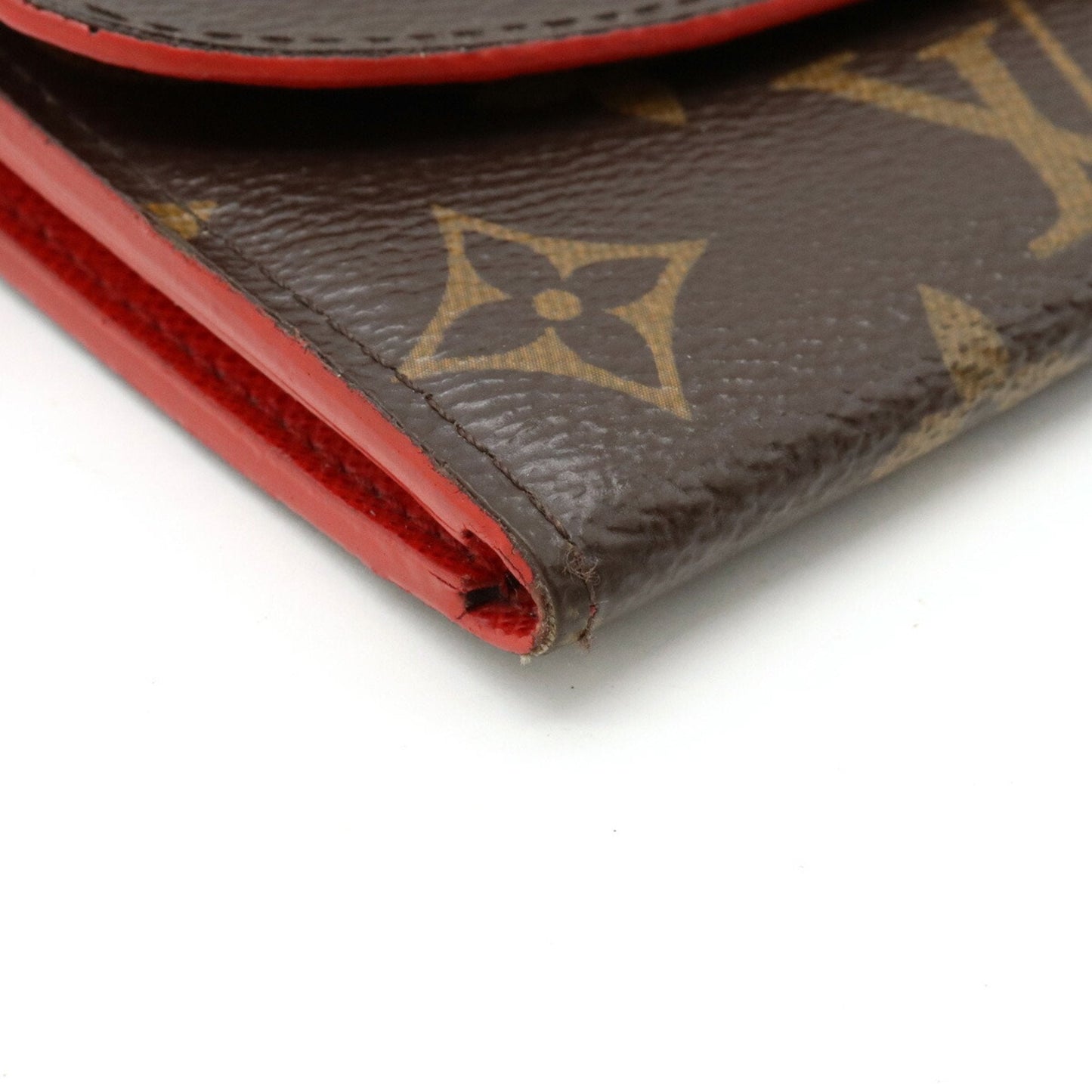 LOUIS VUITTON Monogram Portefeuille Emily Flower Motif Bifold Long Wallet Poppy Red M62941