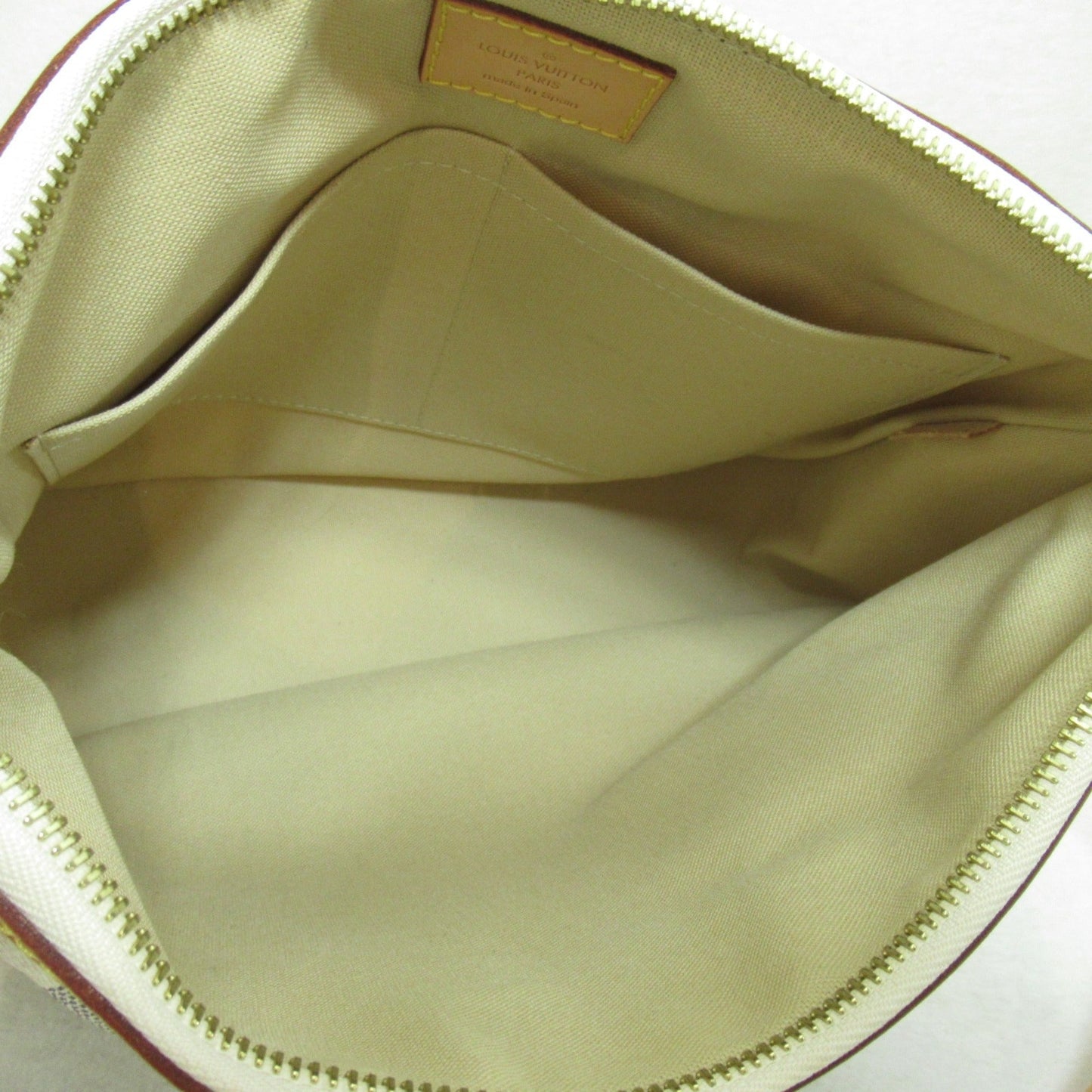 LOUIS VUITTON SiracusaPM Shoulder Bag Ivory Damier Azur PVC coated canvas N41113