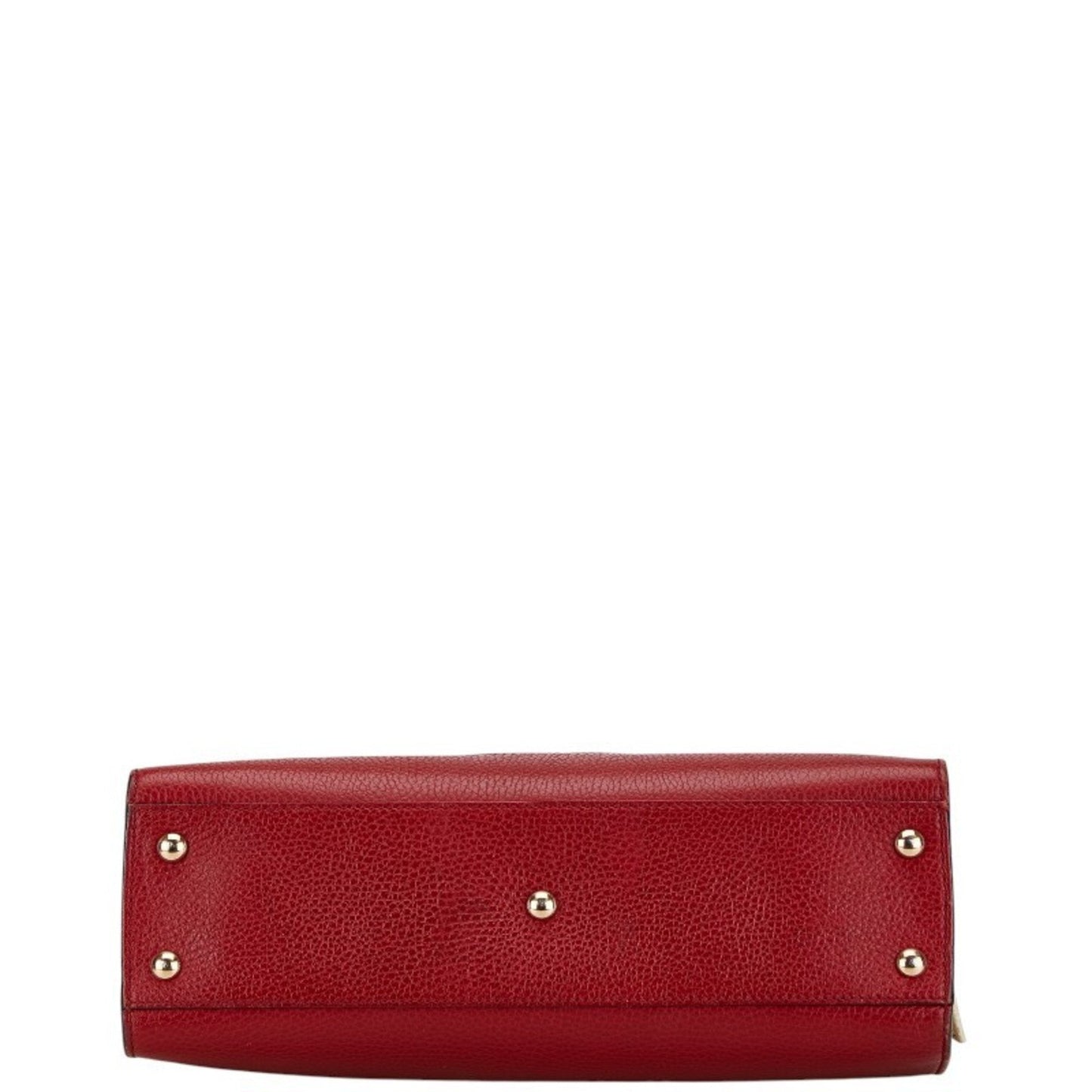 Gucci Red Color Leather Handbag Shoulder Bag