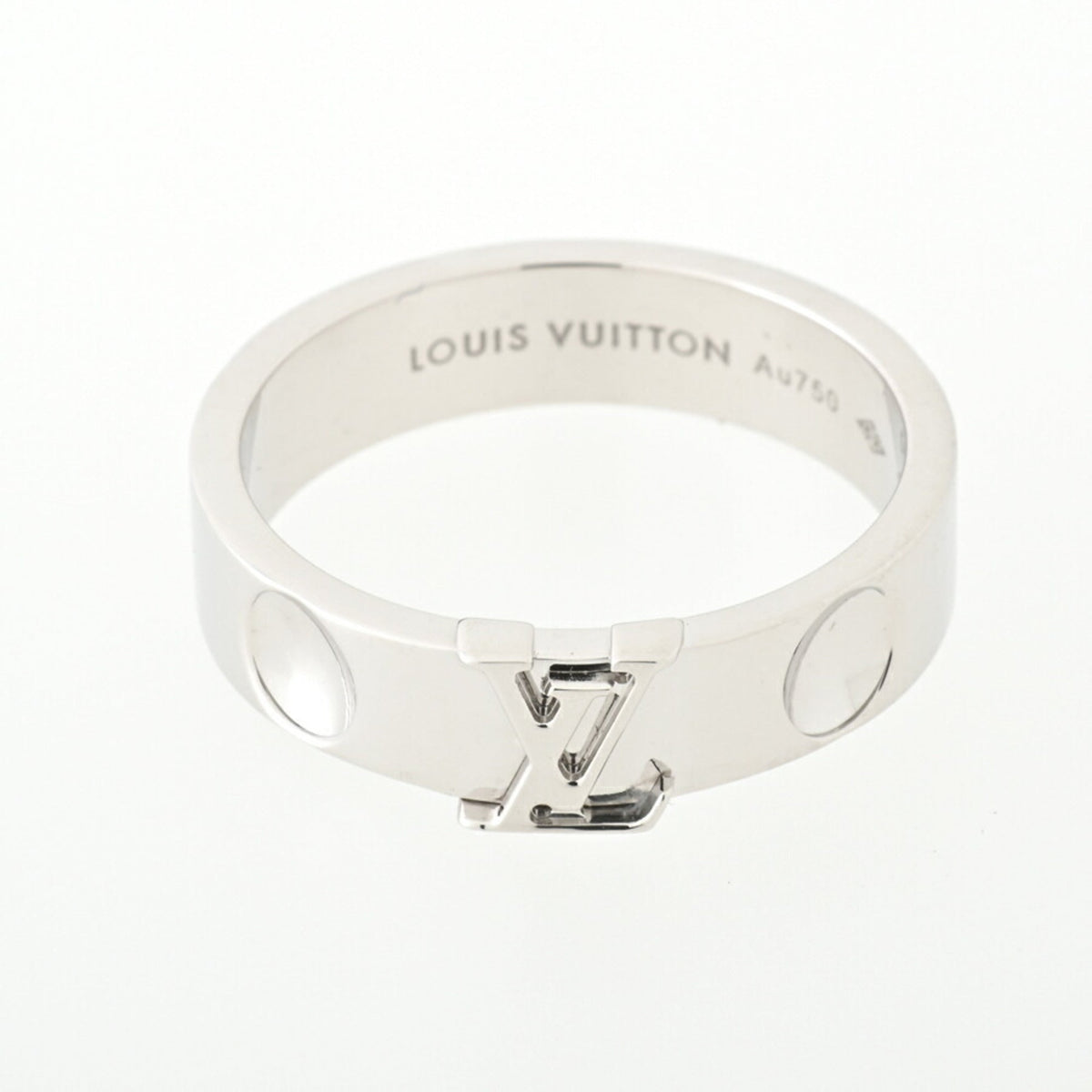 LOUIS VUITTON Ring Bergen Preinte LV Q9K97K White Gold