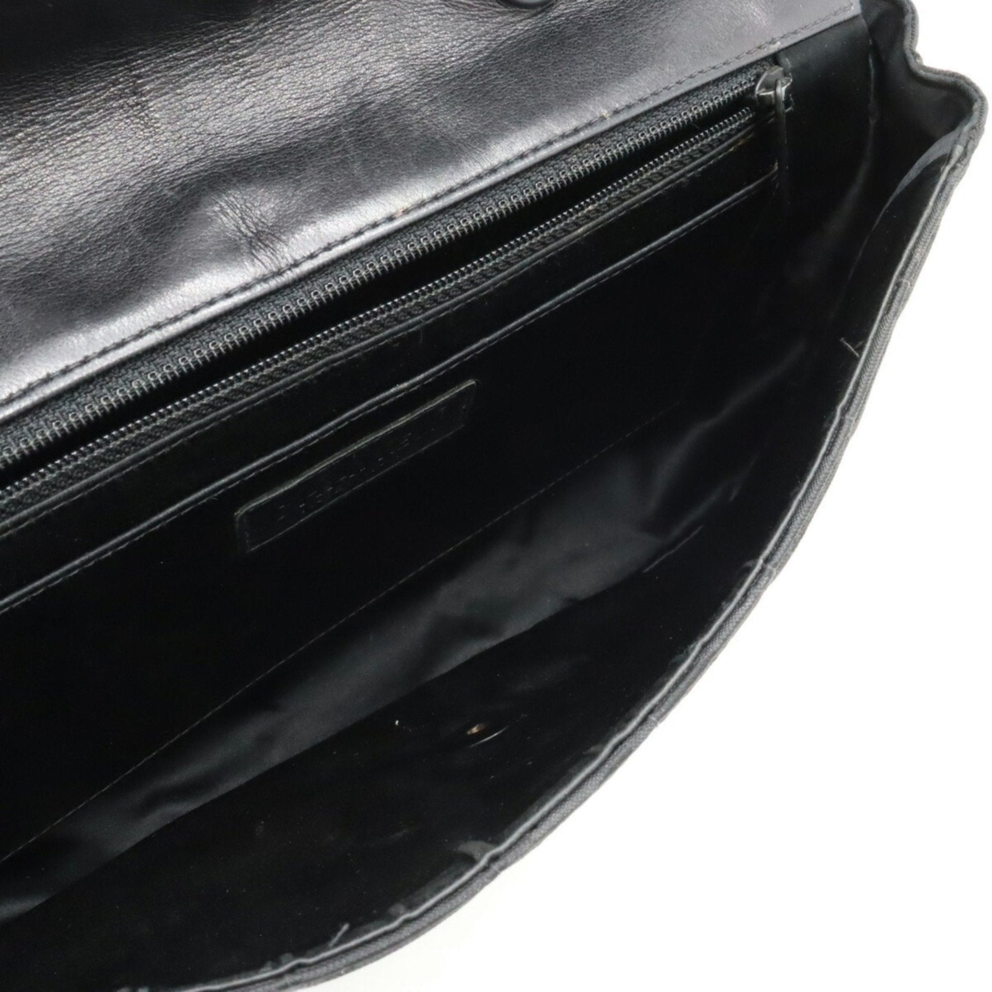 CHANEL New Travel Line Shoulder Bag Chain Nylon Jacquard Leather Black A15285