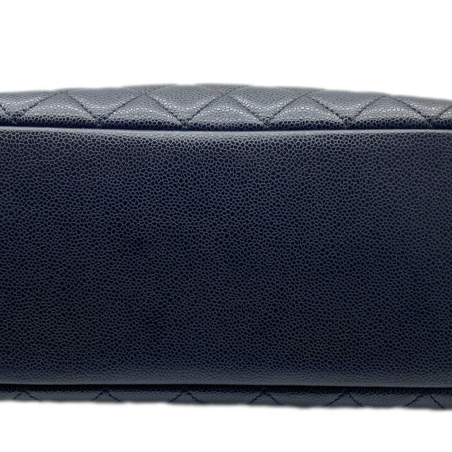 CHANEL Tote Bag GST Coco Mark Handbag Chain Shoulder Compatible Caviar Skin Black Women's