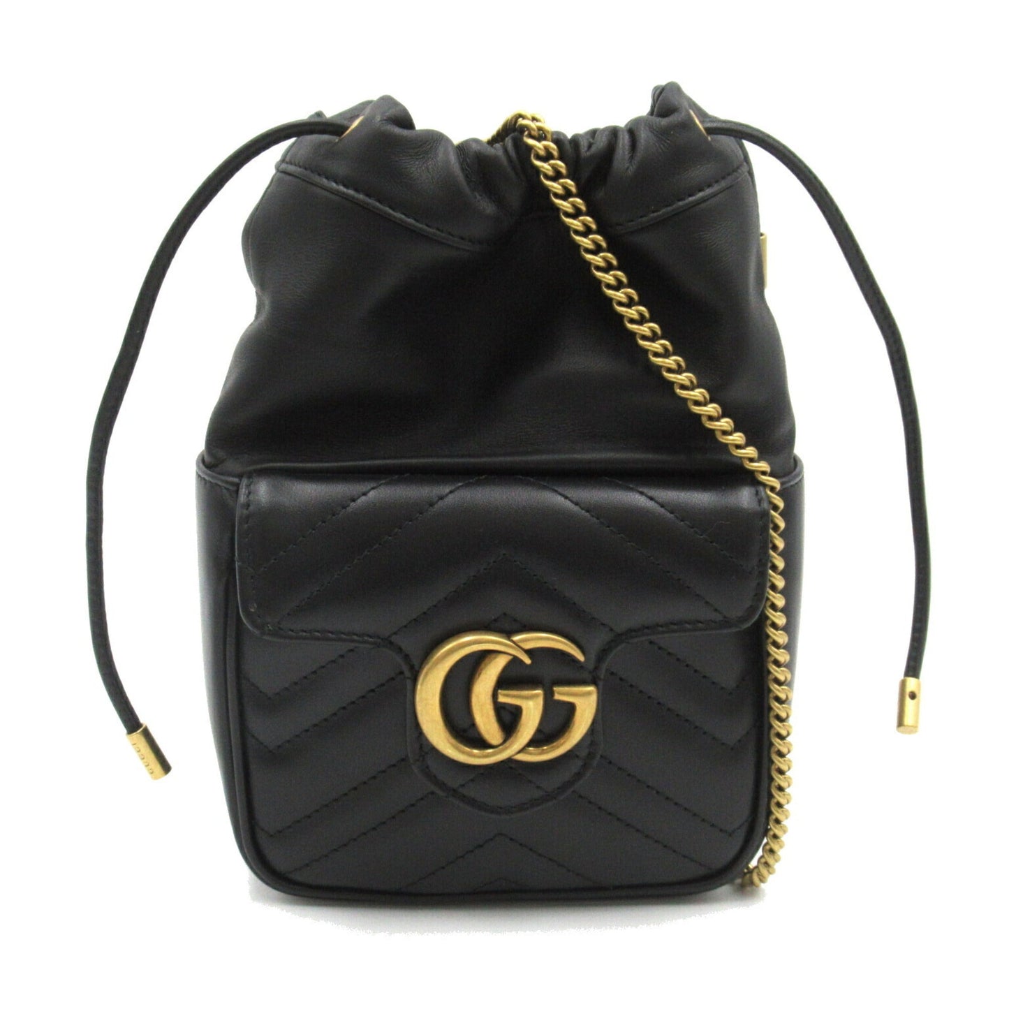 Gucci Black Leather Shoulder Bag ()