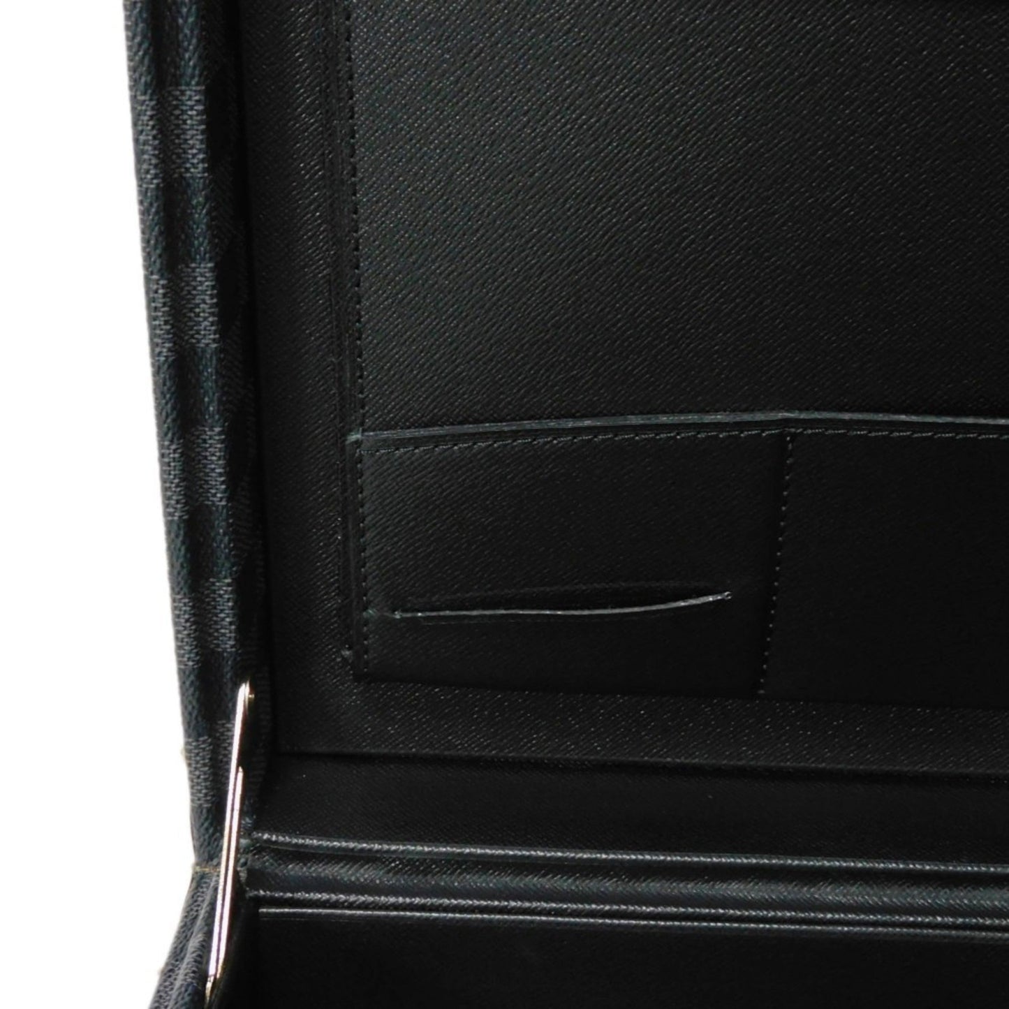 LOUIS VUITTON Trunk President Logo Black Attache Case Damier Graphite Noir N48190 Men's Bag
