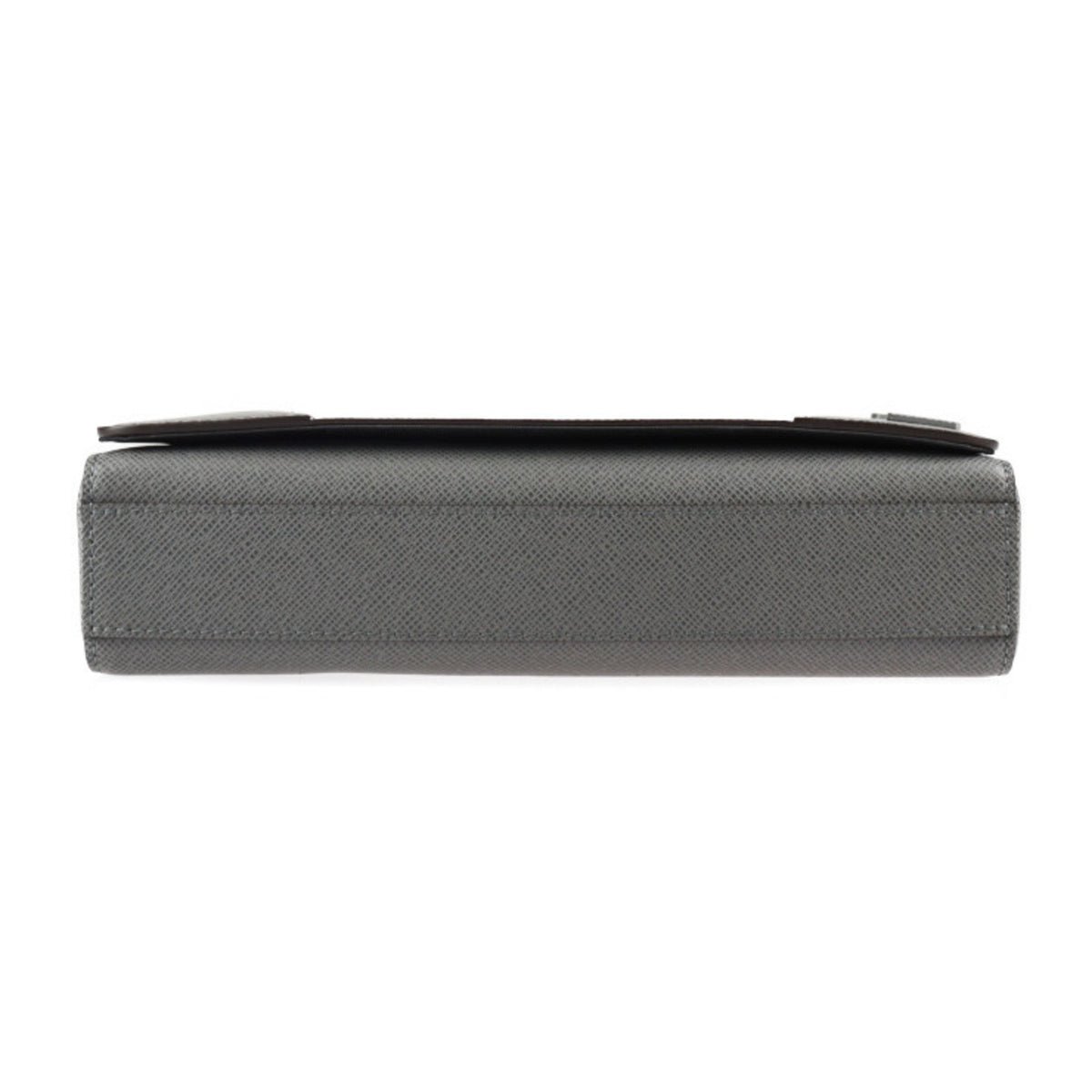 LOUIS VUITTON New Flap Messenger Shoulder Bag M30808 Taiga Gray Silver Hardware 2023 Current Product Vuitton