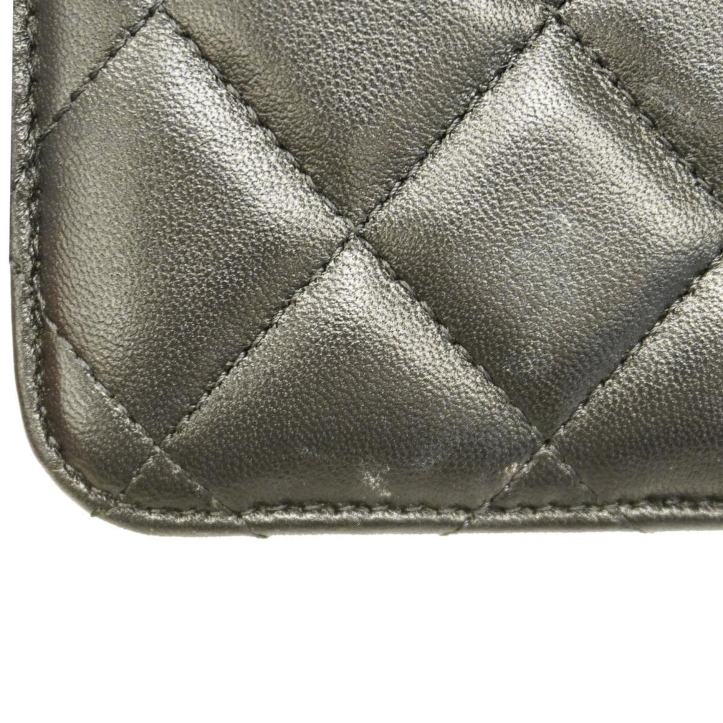Chanel Shoulder Wallet Matelasse Chain Lambskin Black Women's