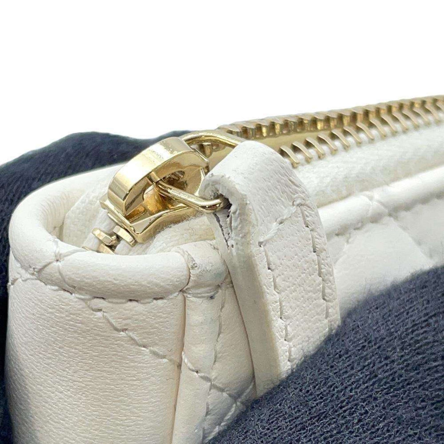 Chanel Wallet/Coin Case Matelasse Coco Mark Lambskin AP3665 CHANEL Wallet Business Card Holder/Card Faux Pearl White