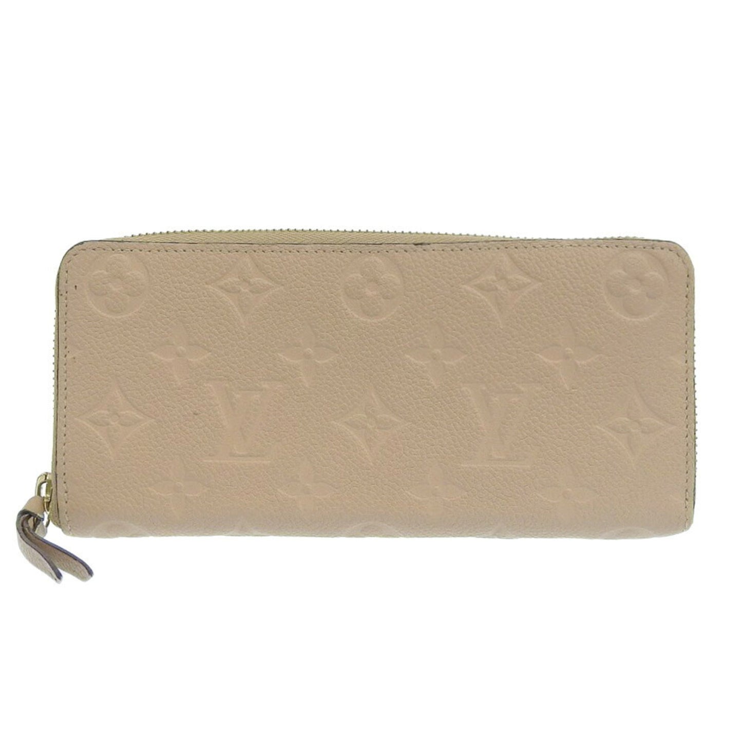 LOUIS VUITTON Portefeuille Clemence Long Wallet M60173 Monogram Implant Dune Beige SP4154 Ladies