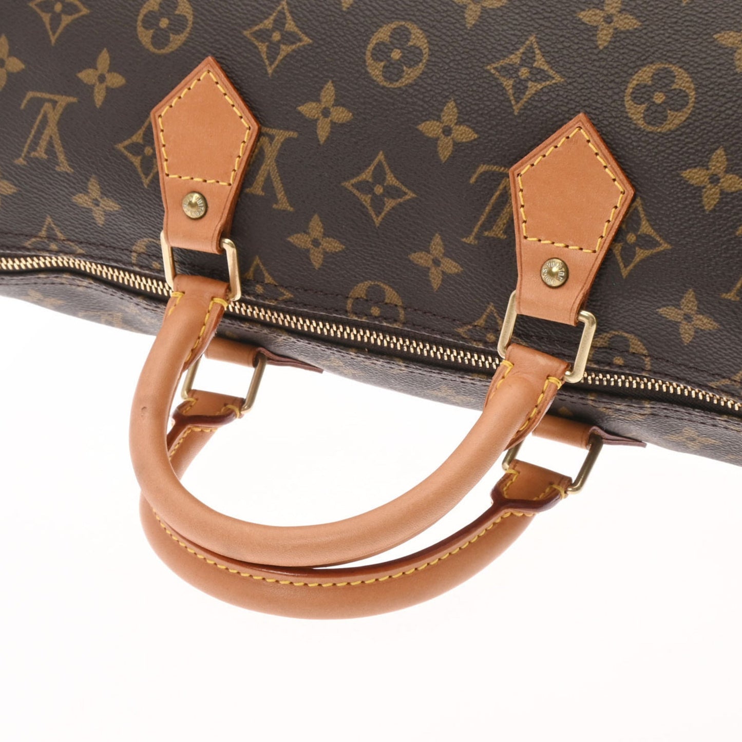 LOUIS VUITTON Monogram Speedy 35 Brown M41524 Women's Canvas Handbag