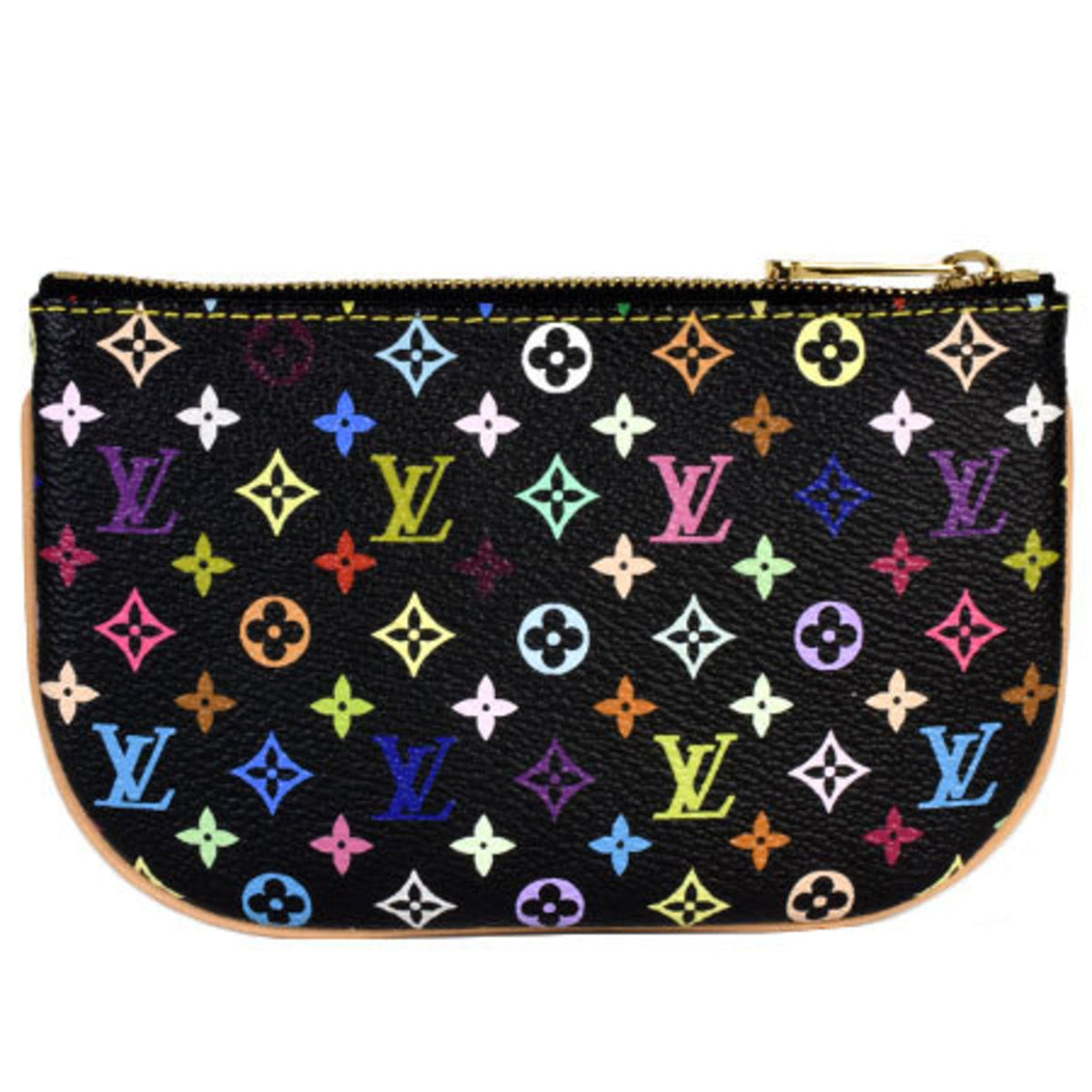 Louis Vuitton Pochette MM Monogram Multicolor Noir M60031 Pouch