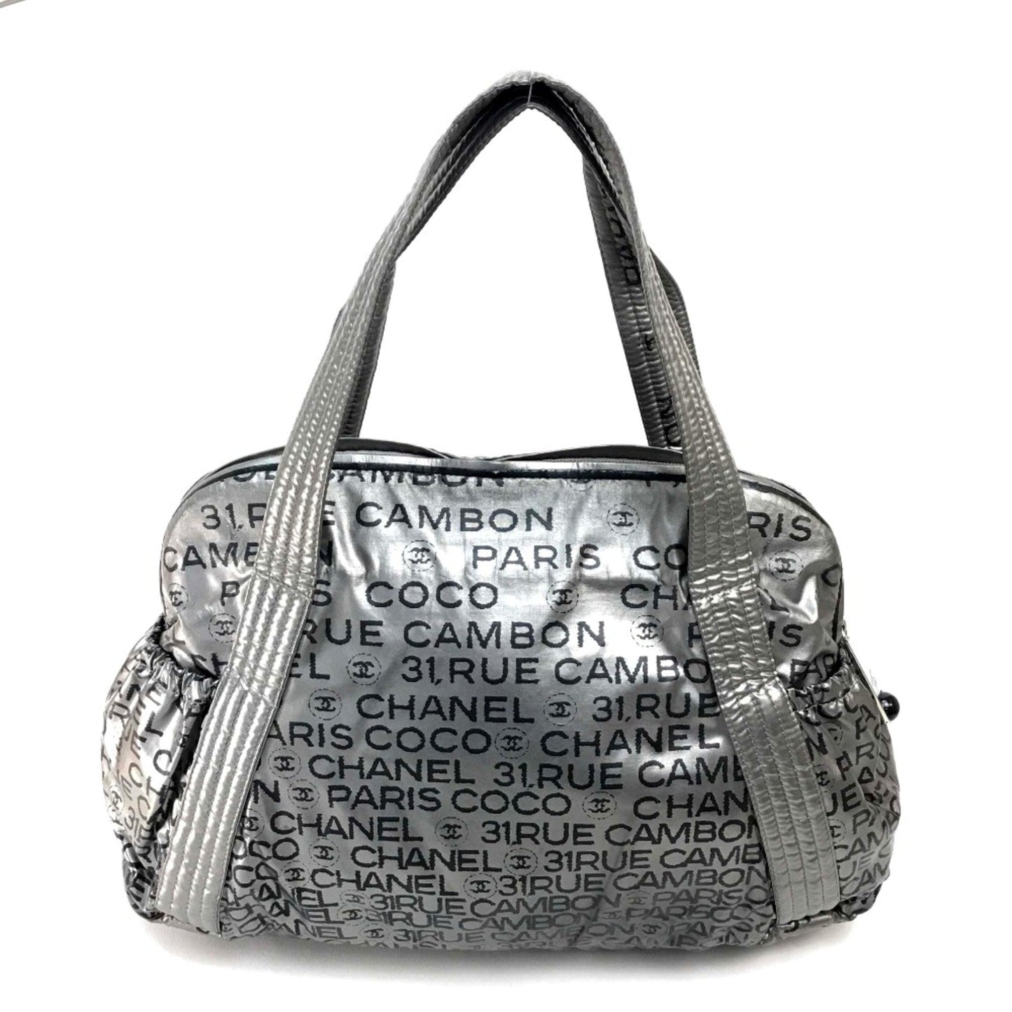 Chanel Bag Mini Boston Shoulder Bag Tote Bag Silver
