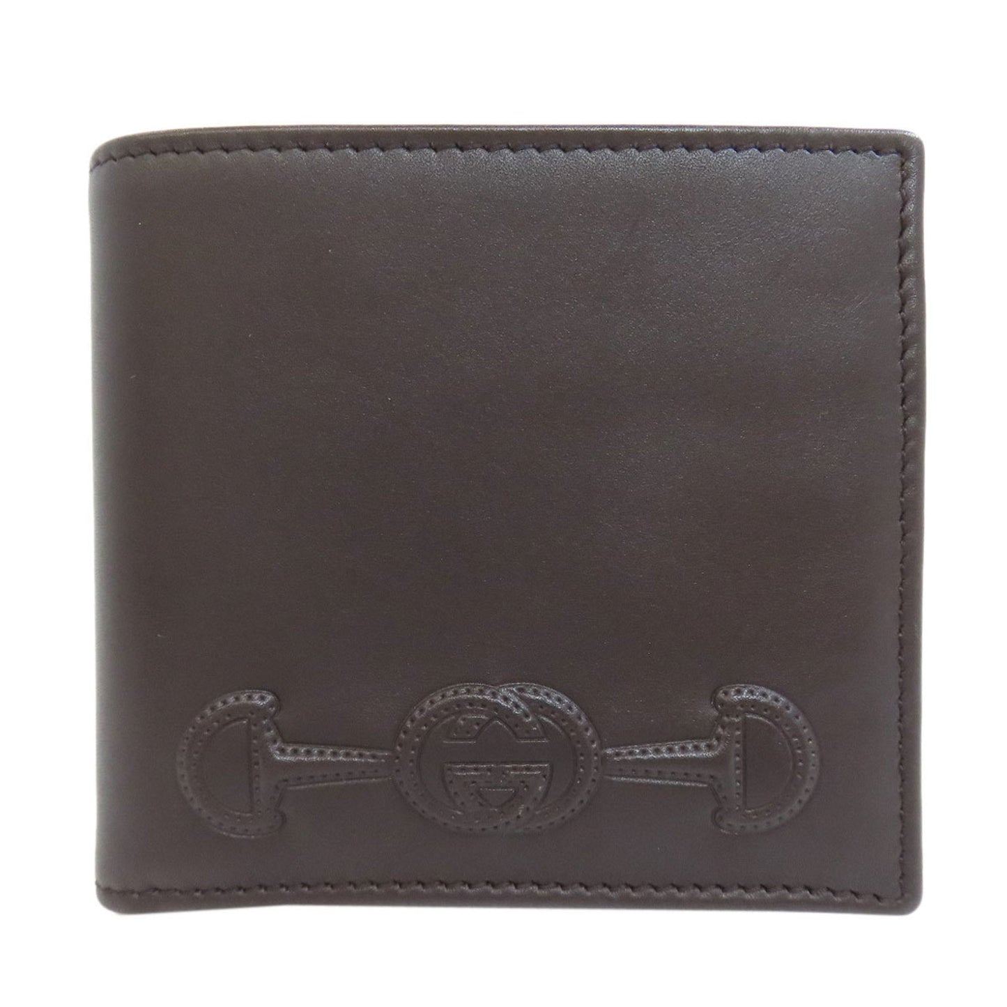Gucci Dark Brown Leather Wallet (Bi-Fold) ()