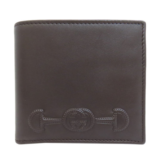 Gucci Dark Brown Leather Wallet (Bi-Fold) ()