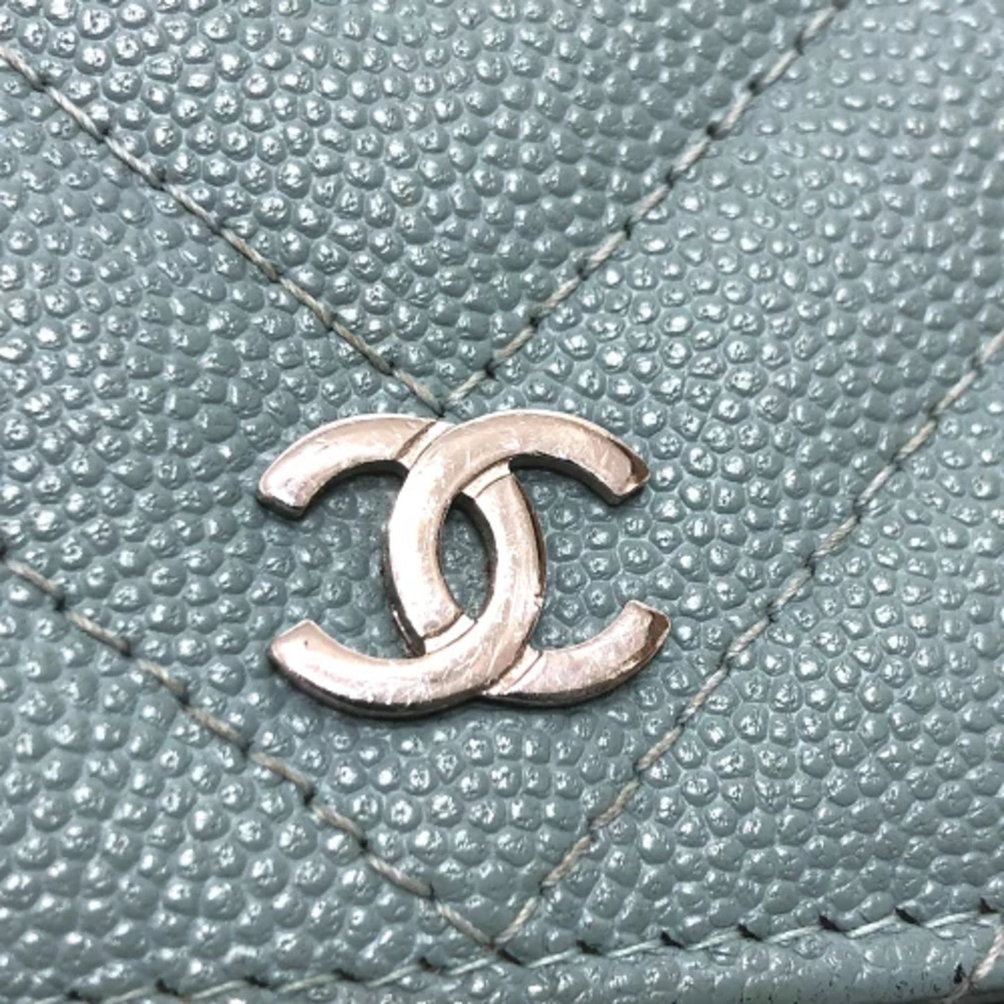 Chanel Long Wallet Bag Crossbody Chain wallet Shoulder Bag blue SilverHardware