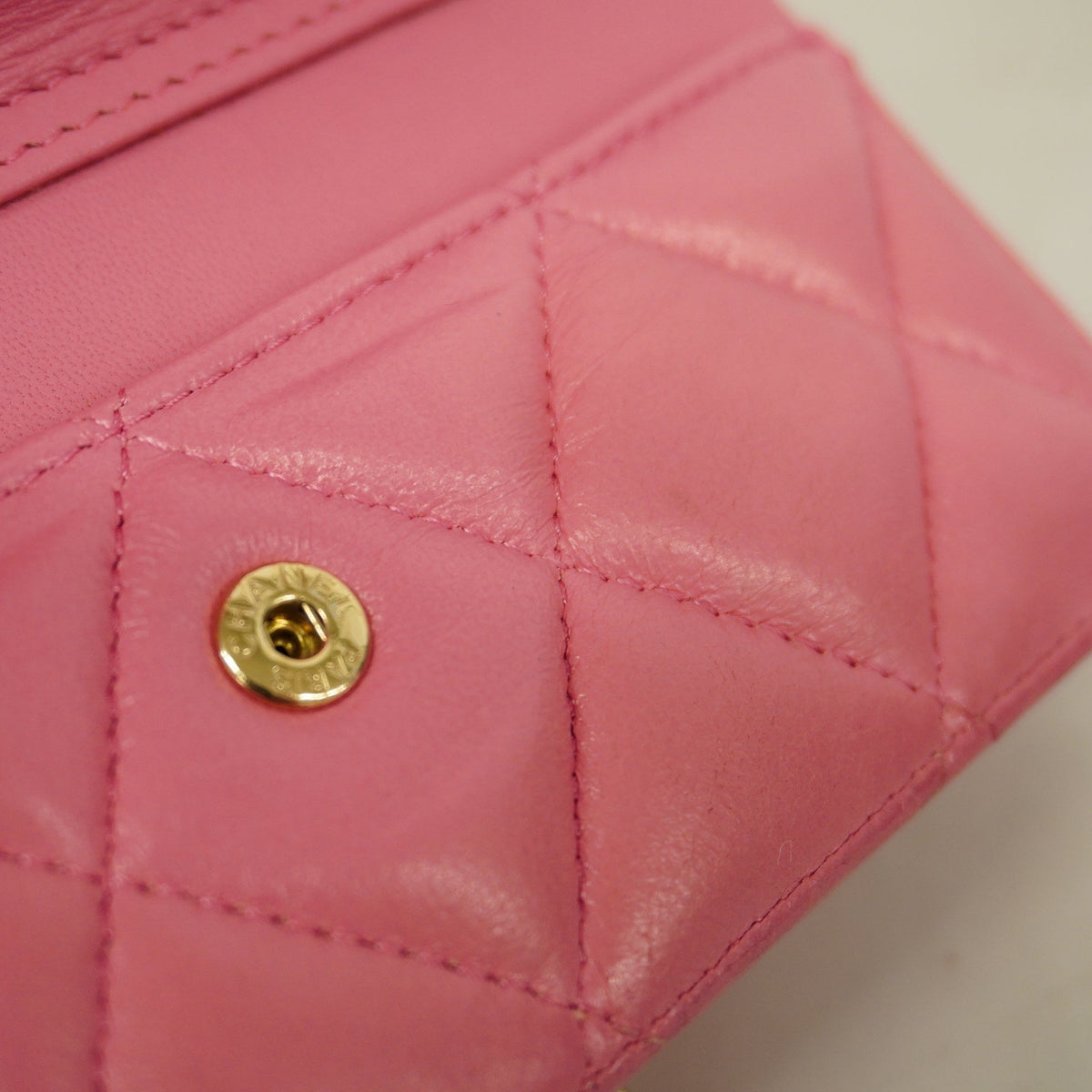 ChanelAuth  Matelasse Women's Bag Accessory Pink Smartphone case chain shoulder