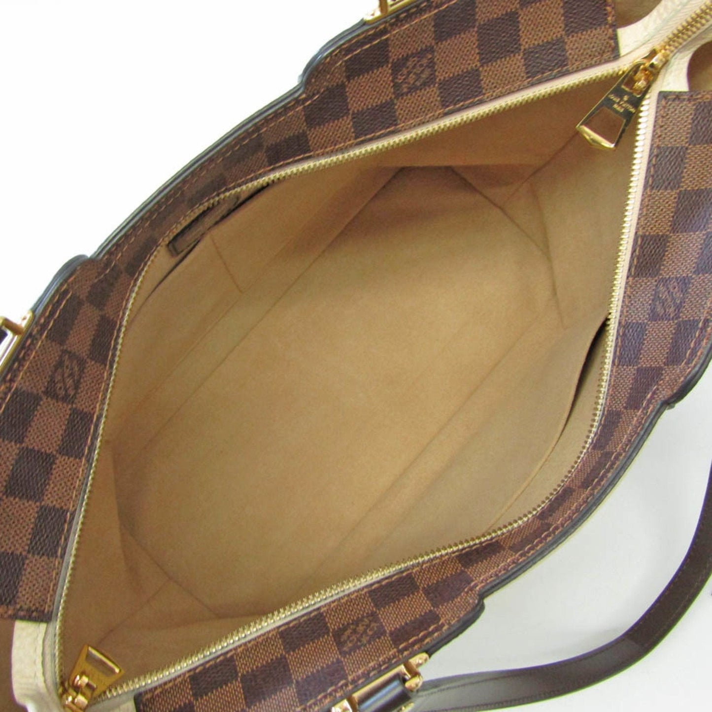 LOUIS VUITTON Damier Jersey N44022 Women's Tote Bag Cream,Ebene