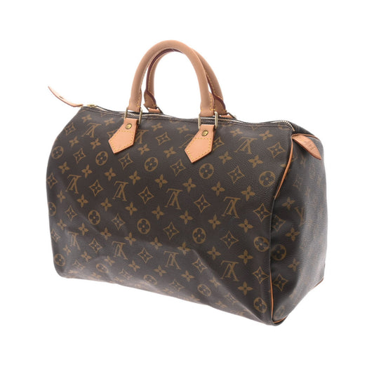 LOUIS VUITTON Monogram Speedy 35 Brown M41524 Women's Canvas Handbag