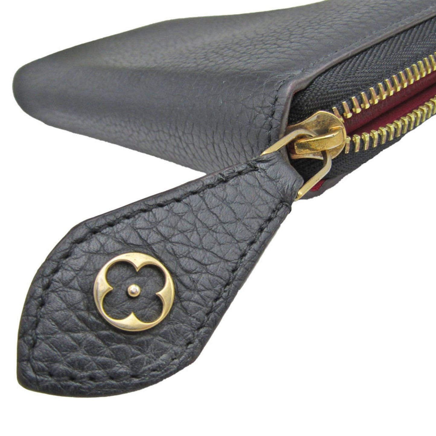 LOUIS VUITTON Taurillon Comete Wallet M63102 Women's Taurillon Leather Long Wallet [bi-fold] Noir