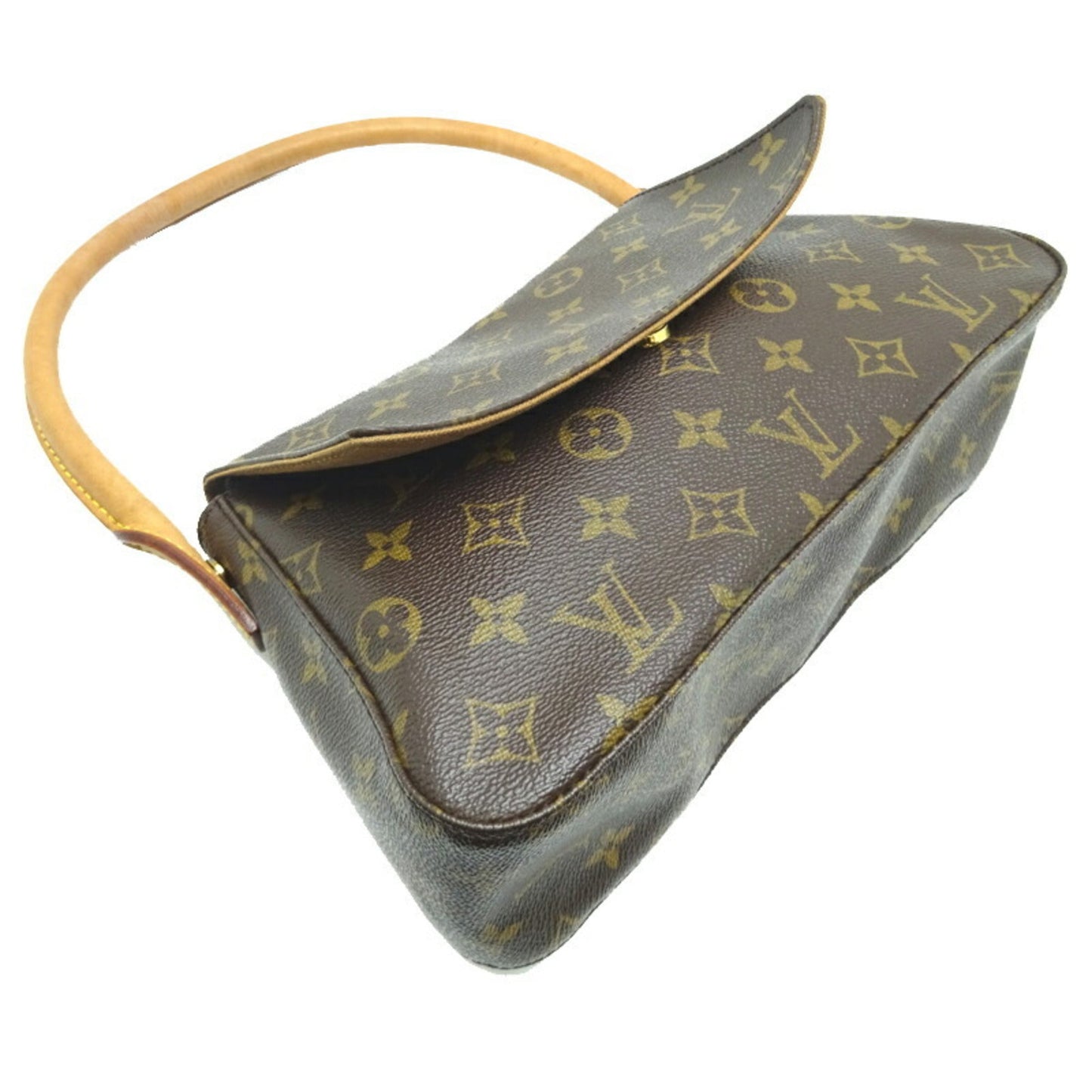 Louis Vuitton Mini Looping Women's Shoulder Bag M51147 Monogram Brown